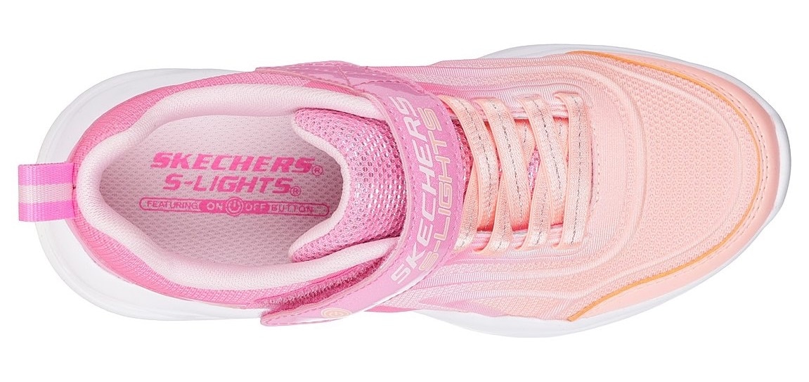 Skechers Sneaker »SKECHERS SOLA GLOW«, Freizeitschuh mit Klettverschluss, Größenschablone zum Download