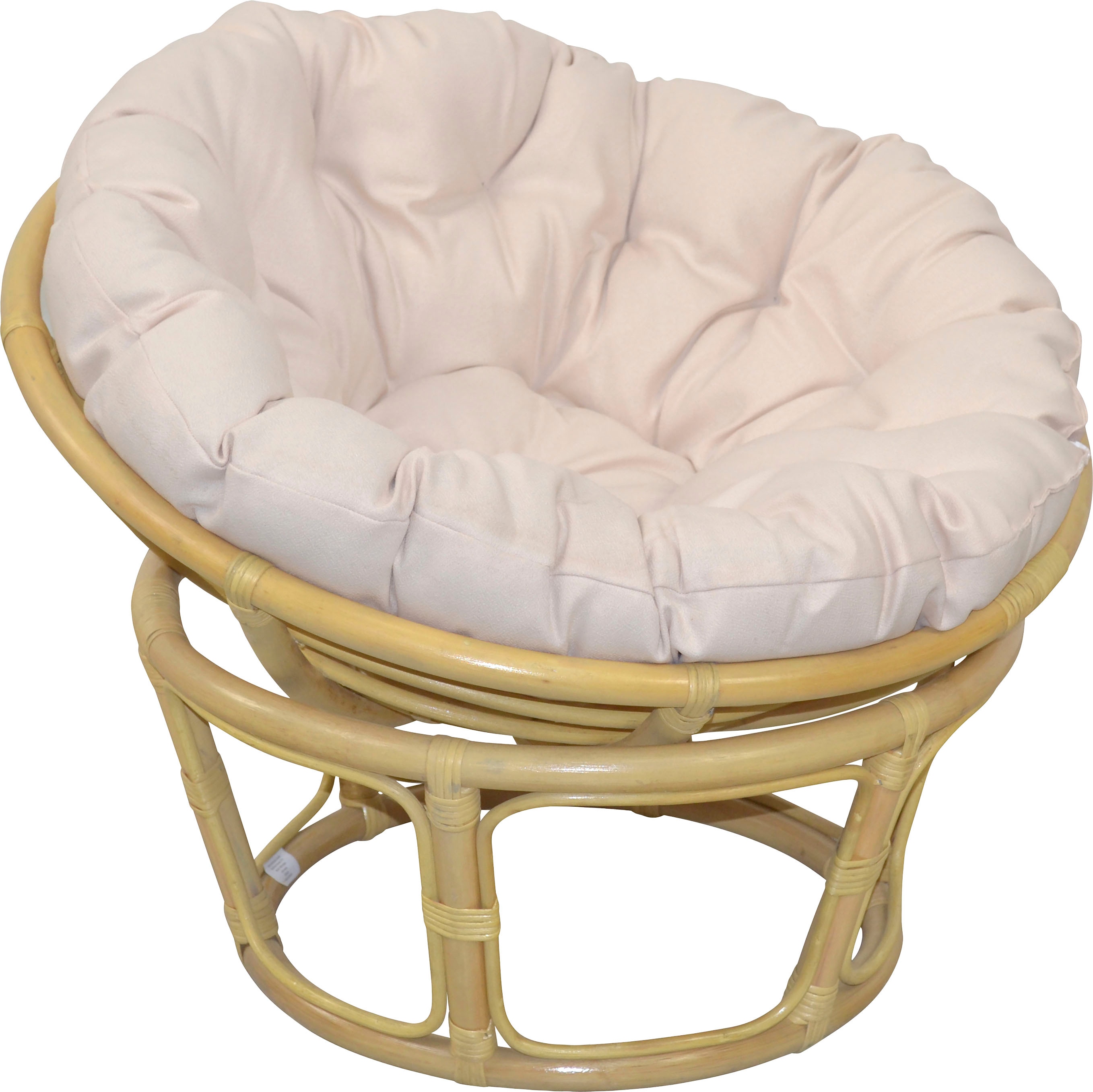 Home affaire Rattanstuhl "Papasansessel" () aus geflochtenem Rattan, in verschiedenen Größen (80-110 cm)