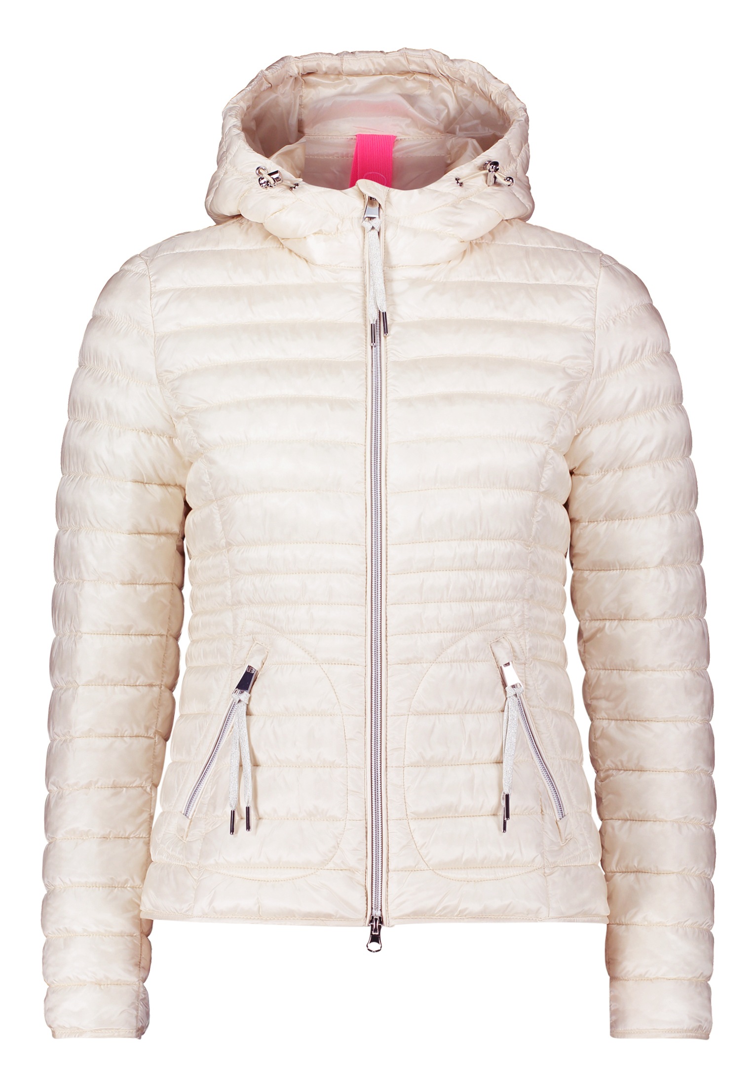 Cartoon Steppjacke "Damen mit Reißverschlusstaschen" mit Kapuze günstig online kaufen