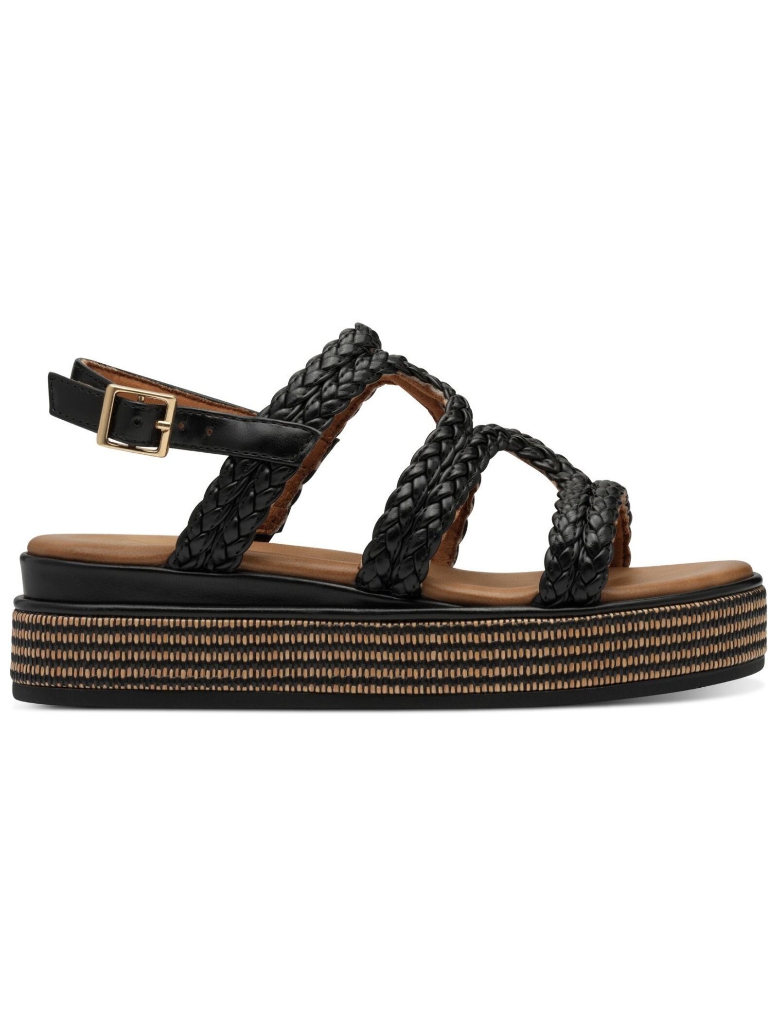MARCO TOZZI Plateausandaletten »Marco Tozzi Sandalen Lederimitat«