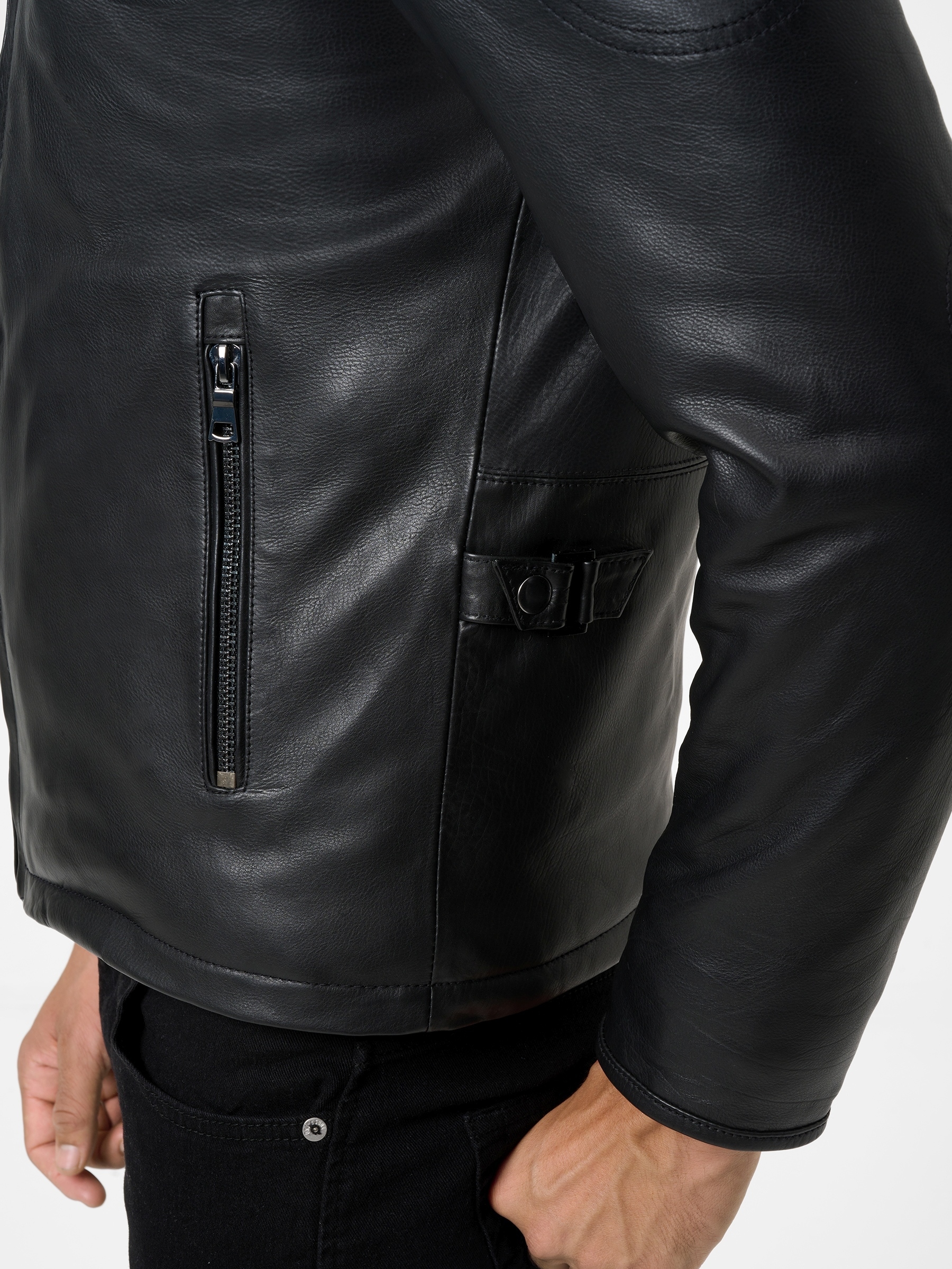 RICANO Lederjacke »Lederjacke Jefferson« ohne Kapuze Handgefertigt aus echtem Leder