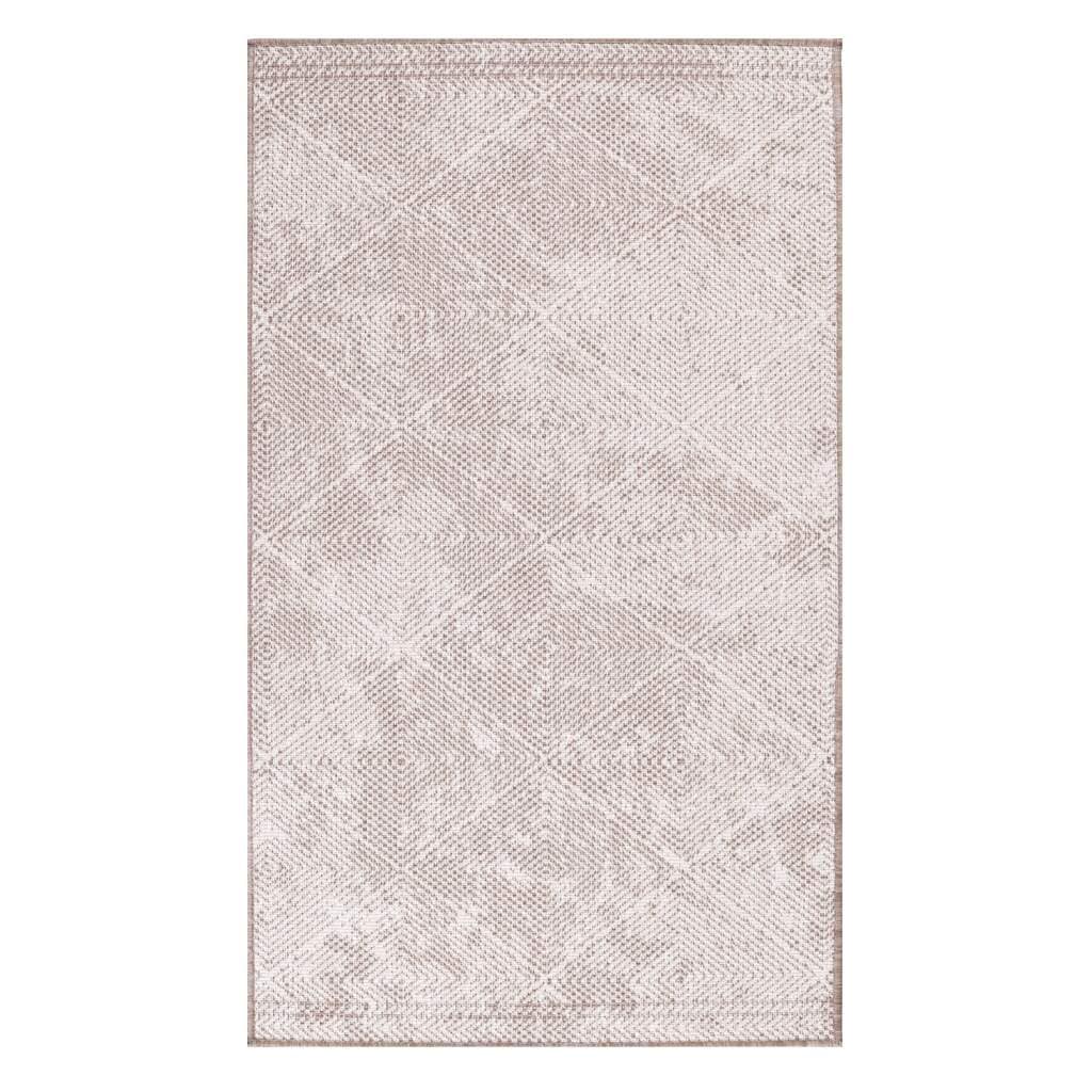 Carpet City Outdoorteppich »DUO RUG 5845« rechteckig 5 mm Höhe Wendeteppich Wetterfest In- & Outdoor, Balkon, Terrasse, Wohnzimmer
