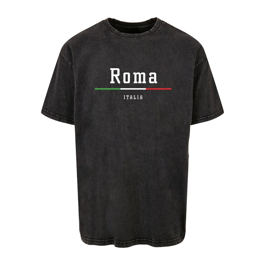 Merchcode T-Shirt »Merchcode Herren Roma X Acid Washed Heavy Oversize Tee«, (1 tlg.)