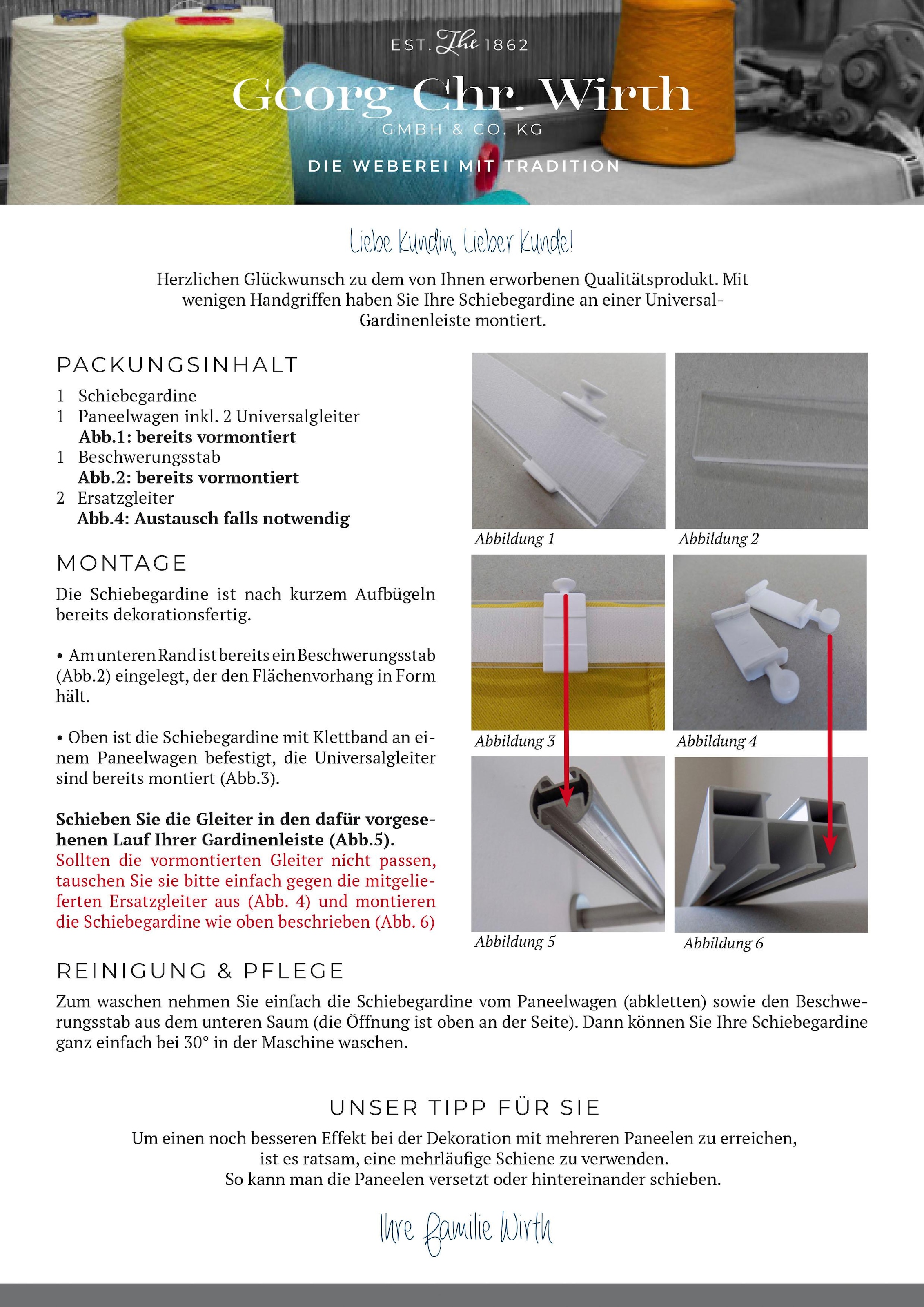 | bestellen Schiebegardine BAUR St.) »Zirbello«, (1 Wirth