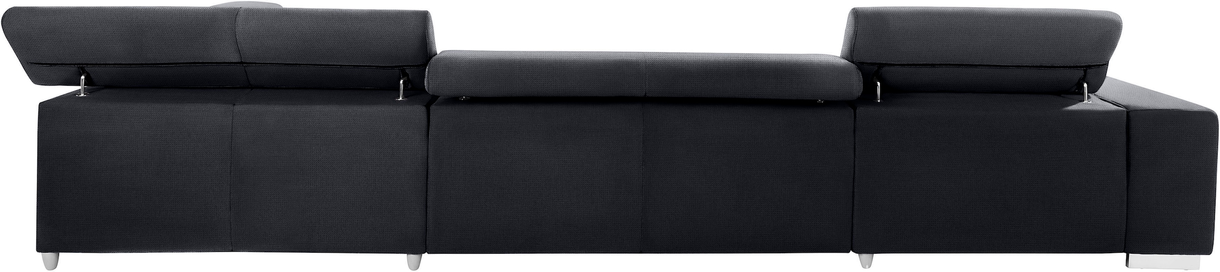 COTTA Wohnlandschaft »Orion U-Form«, mit Kopfteilverstellung & 6 Nierenkissen