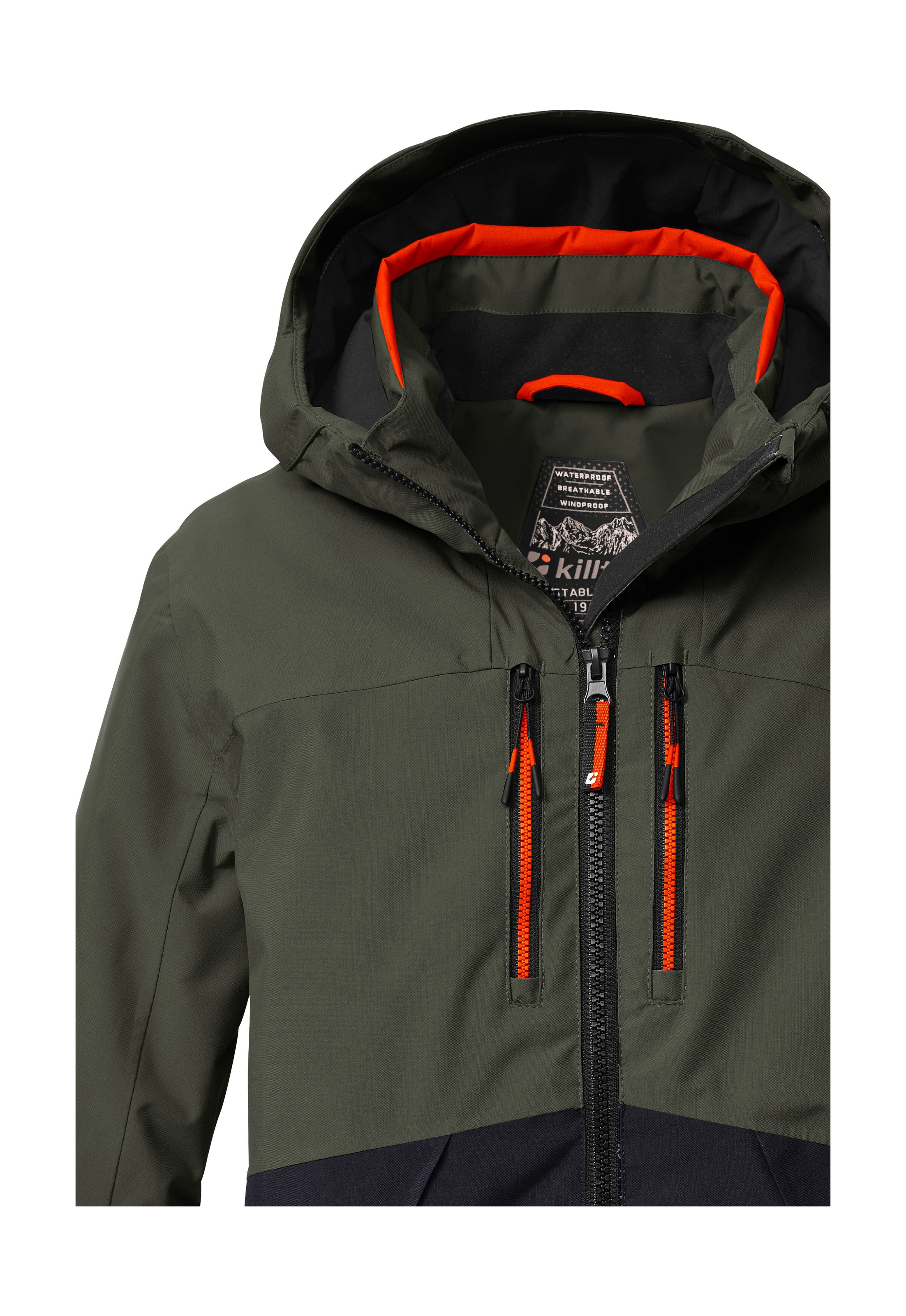 Killtec Skijacke »KSW 201 BYS SKI JCKT«, Stylische, wasser- und winddichte Skijacke mit reflektierenden Details