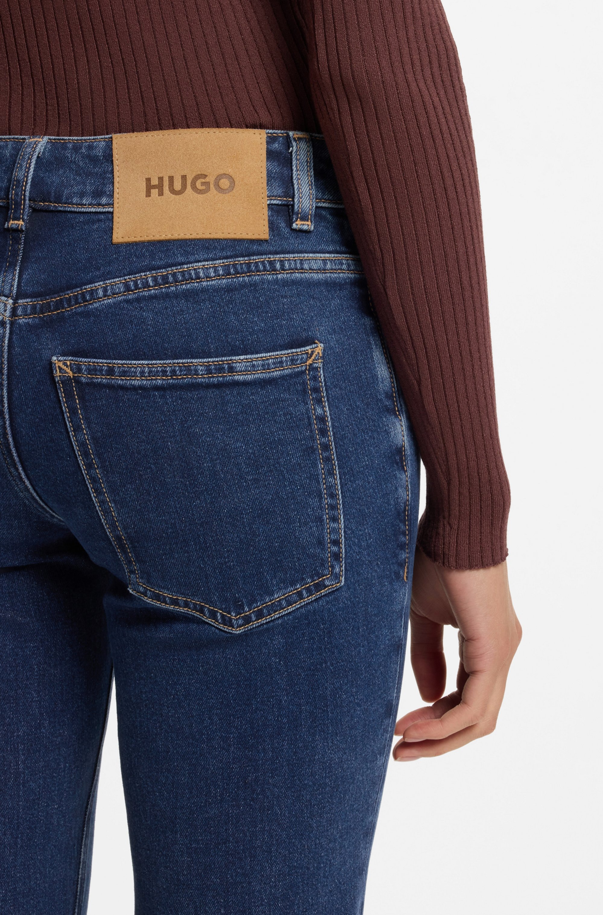 HUGO Bootcut-Jeans »Gelissa« aus weichem Stretch-Denim, Flared Fit