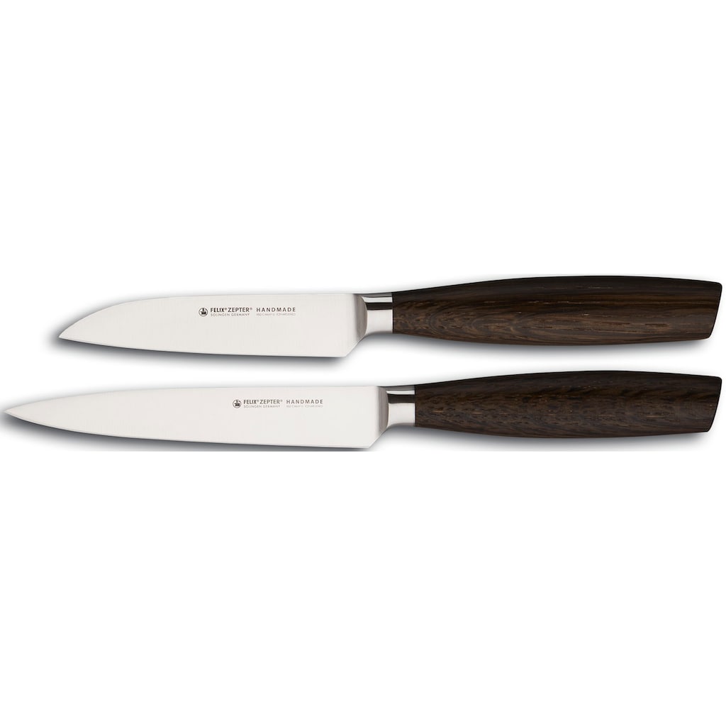 Felix Solingen Messer-Set »SIZE S SMOKED OAK«, (Set, 2 tlg.)