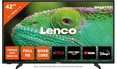 Lenco LED-Fernseher »LED-4243BK - Android-Smart-TV«, 106,7 cm/42 Zoll, Full HD, Smart-TV kaufen