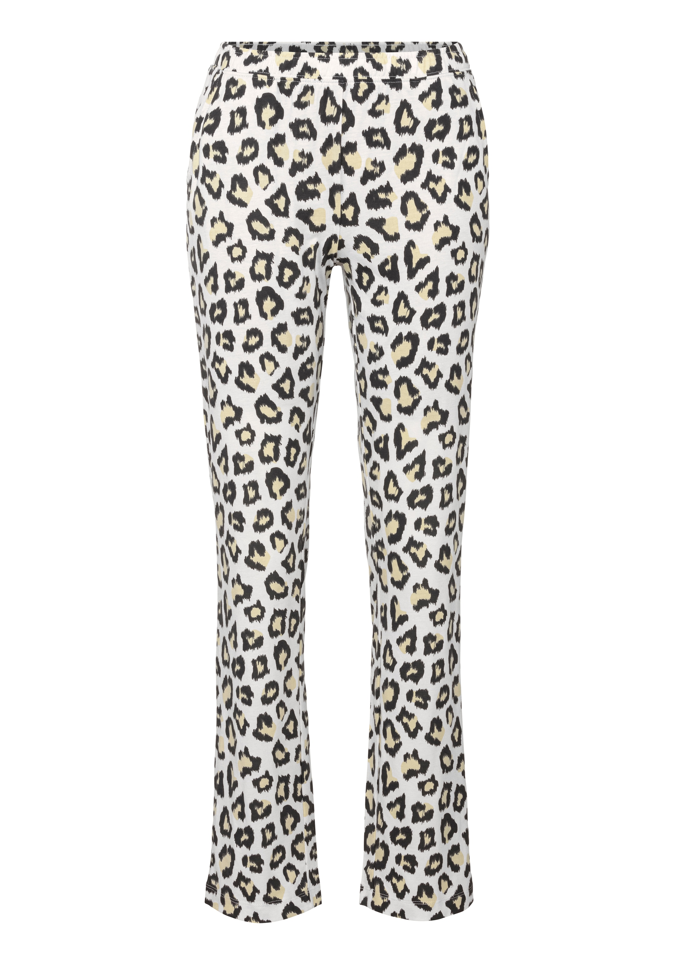 Vivance Dreams Pyjama, (Packung, 3 teilig), mit Leo-Print
