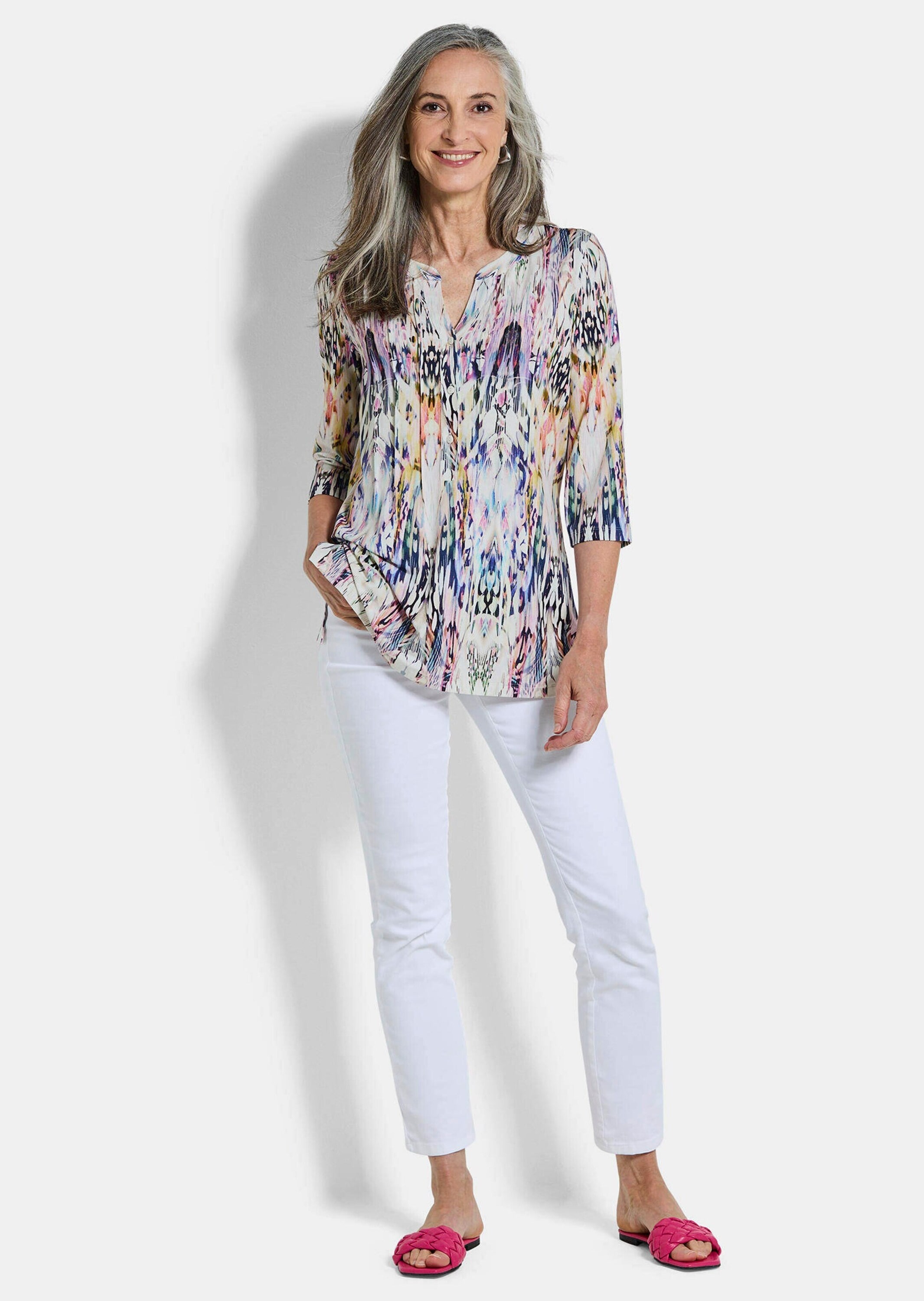 GOLDNER Tunika »Kurzgröße Tunika aus weichem Viskose-Jersey«