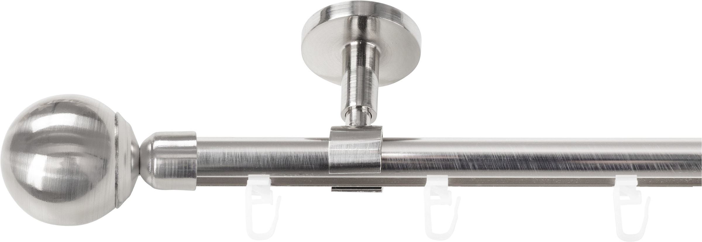 SN DECO GROUP Gardinenstange "Gardinenstange Innenlauf Reims Ø 19 mm, 1-läufig, Fixmaß, verschraubt" Ø 19 mm Fixmaß;kürzbar