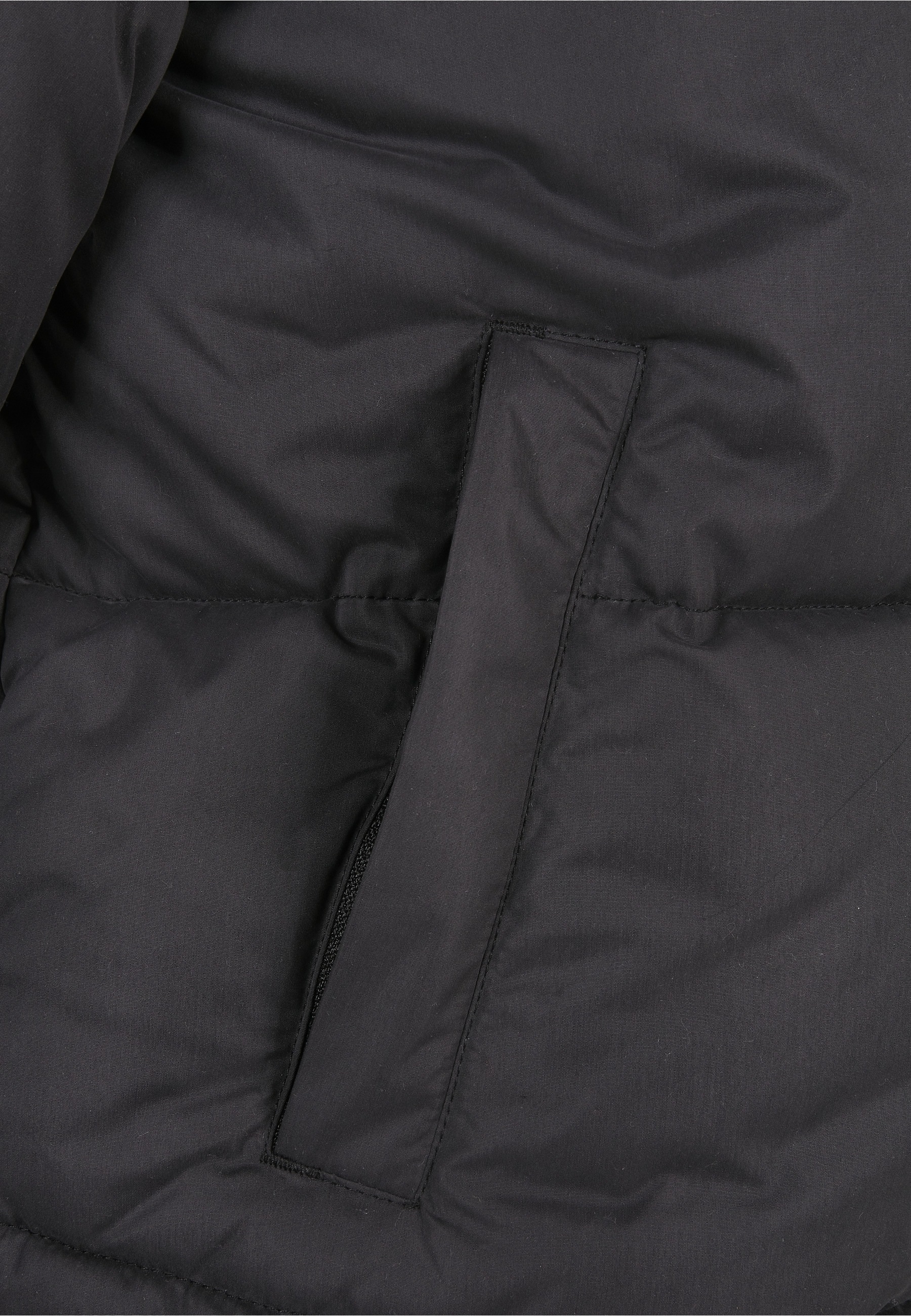 URBAN CLASSICS Winterjacke »Urban Classics Damen Ladies Puffer Pull Over Jacket« 1 Stk. tlg. mit Kapuze