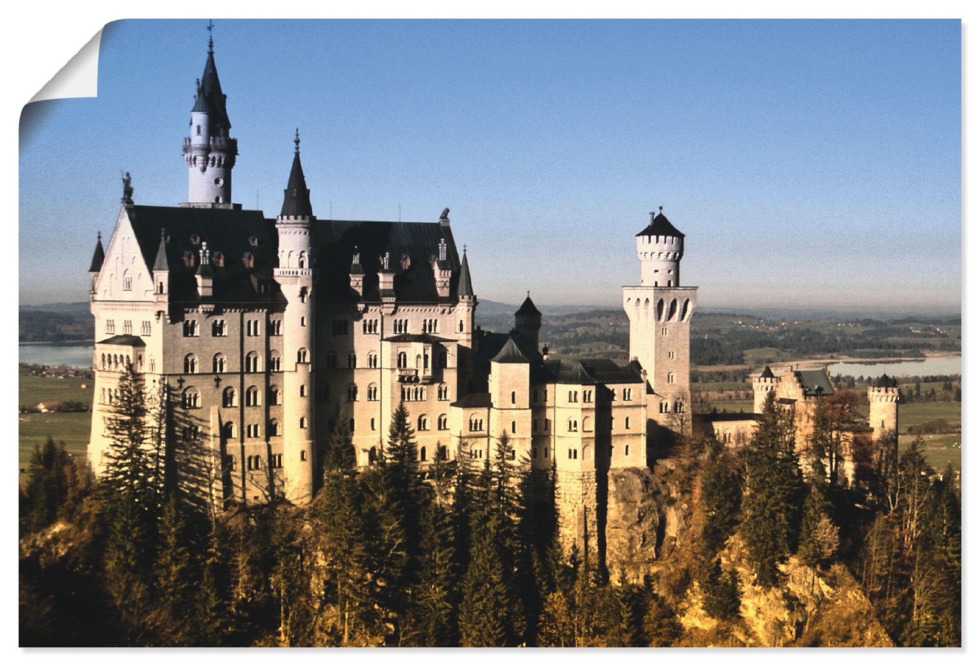 Artland Wandbild »Schloss Neuschwanstein«, Gebäude, (1 St.), als Alubild, Leinwandbild, Wandaufkleber oder Poster in versch. Größen