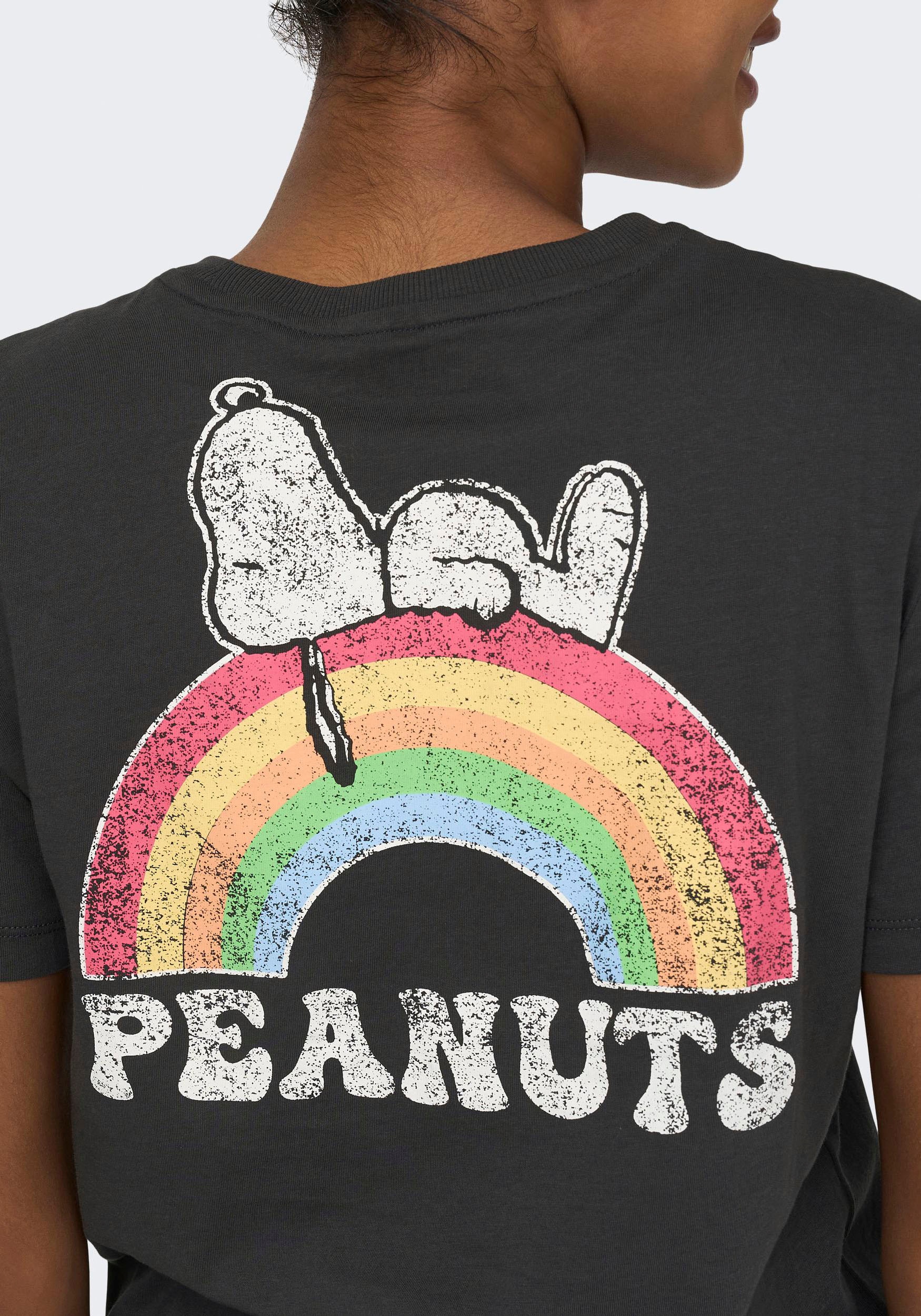 ONLY Kurzarmshirt »ONLPEANUTS REG Prints TOP | S/S unterschiedliche FLOWER Snoopy BOX kaufen BAUR JRS«