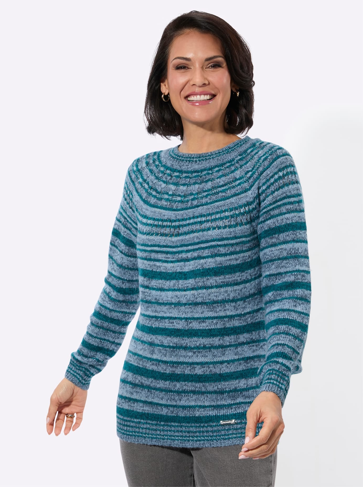 Casual Looks Rundhalspullover »Rundhals-Pullover«