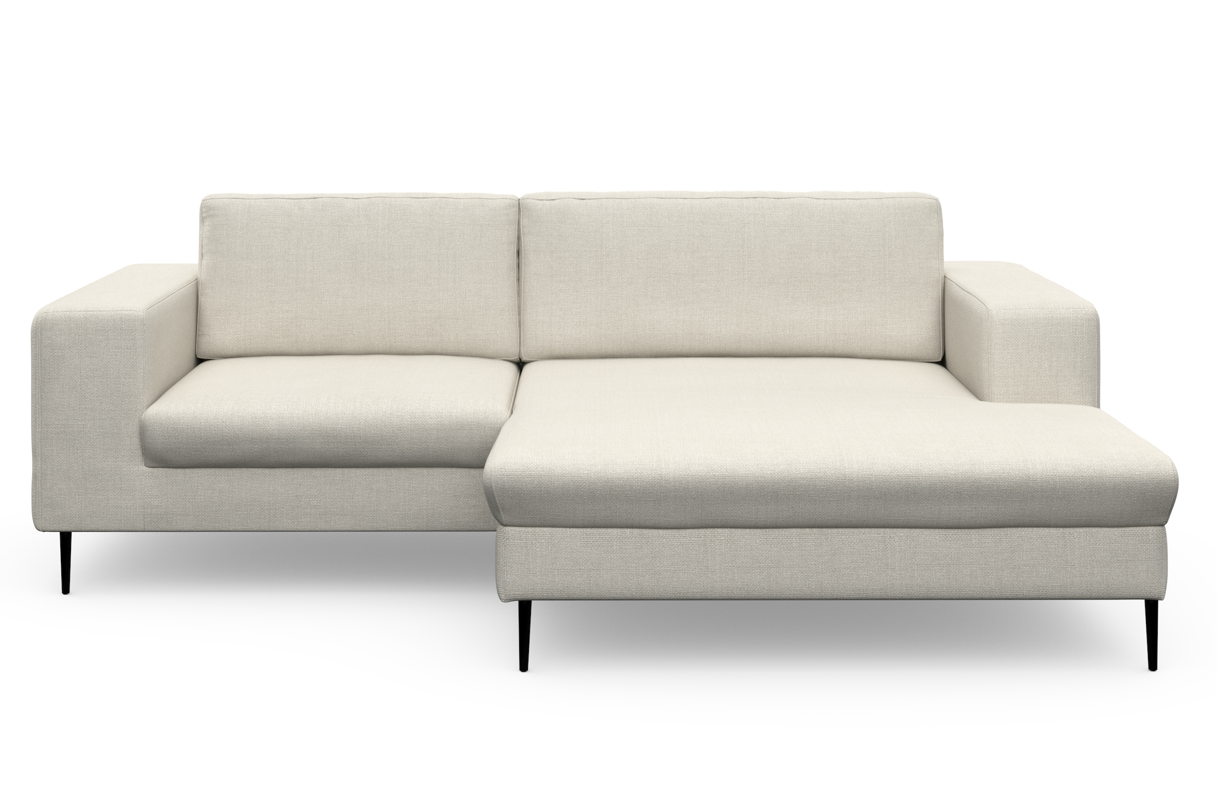 DOMO collection Ecksofa »Modica kompakt und elegant, Breite 244, L-Form«, moderne Optik mit extrabreiter Recamiere, auch in Cord