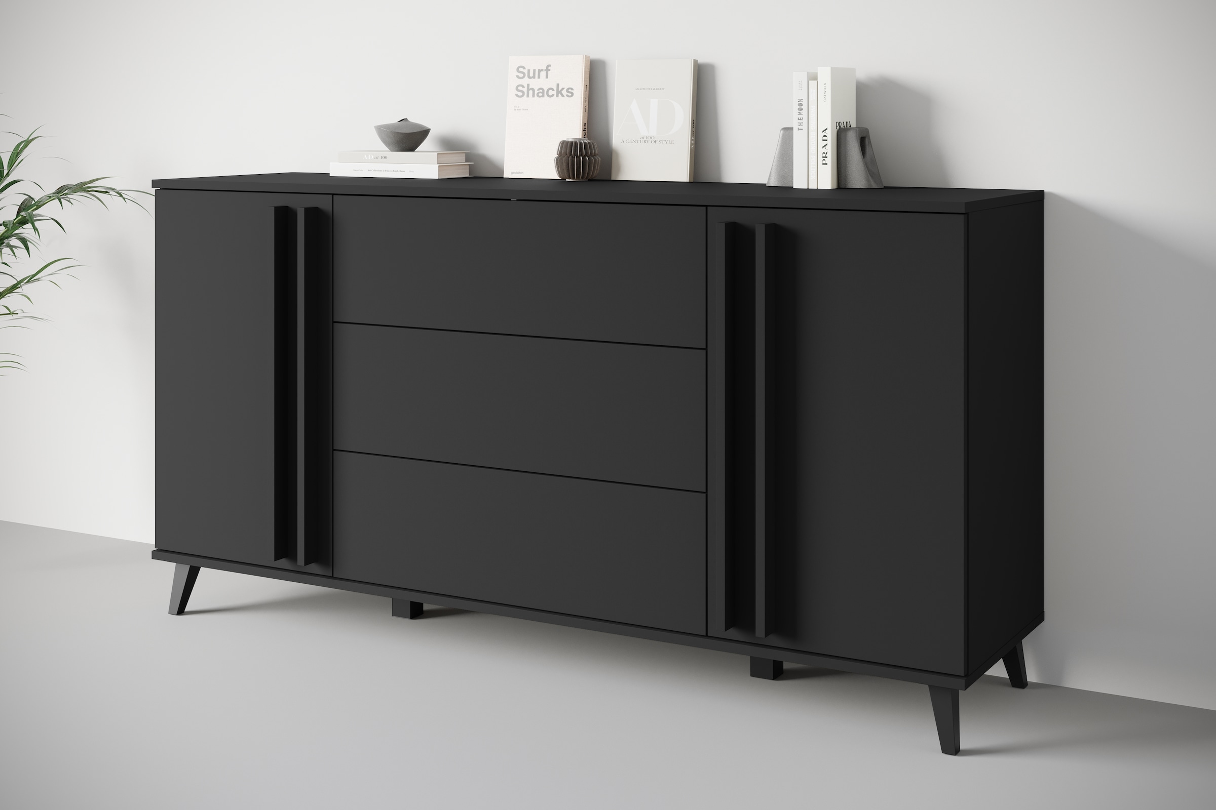 INOSIGN Sideboard "Helsinki, Kommode mit 2 Türen und 3 Schubladen, Breite 1 günstig online kaufen