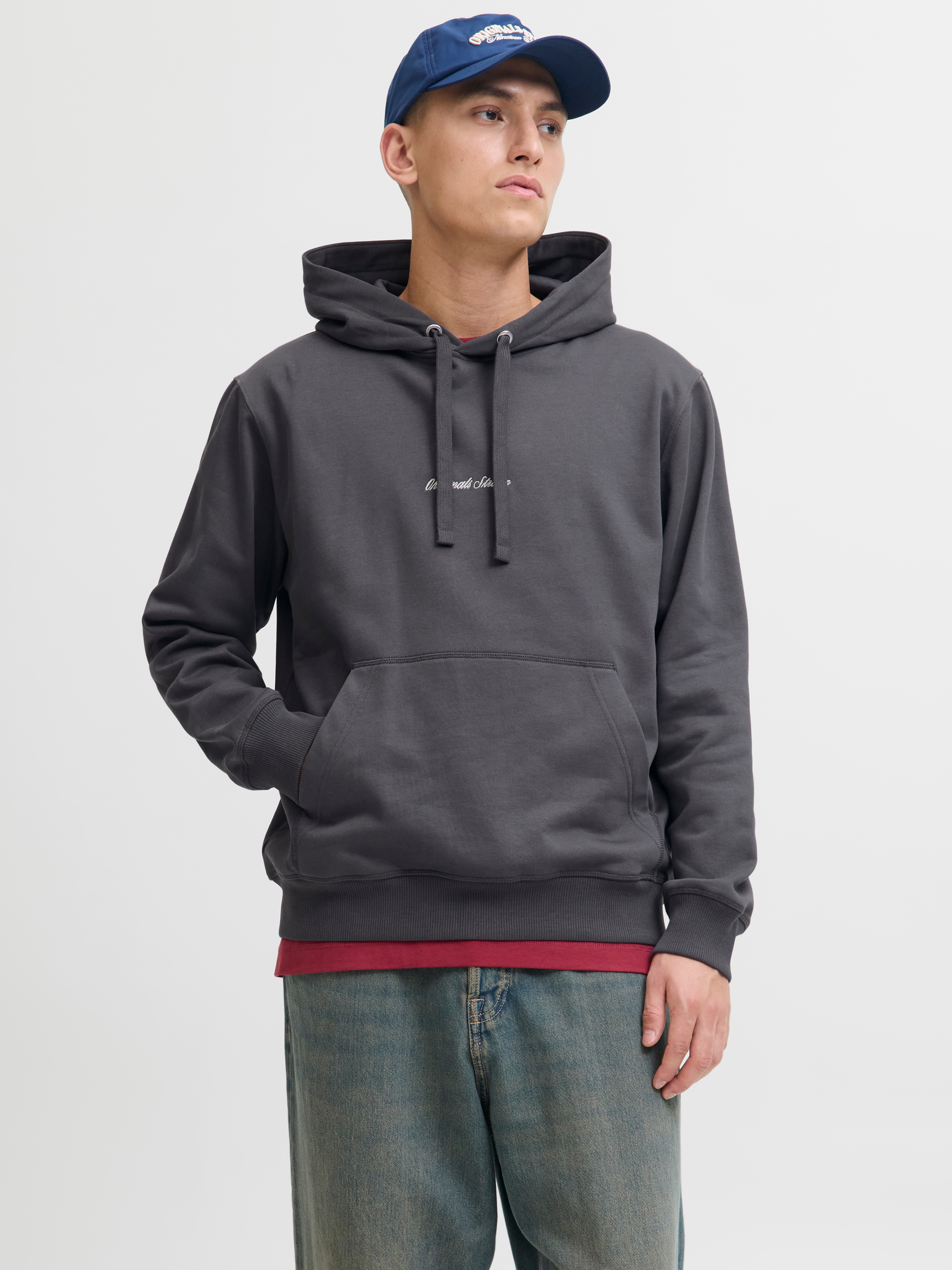Jack & Jones Kapuzensweatshirt "JORNORREBRO EMB SWEAT HOOD NOOS", mit Logo Print