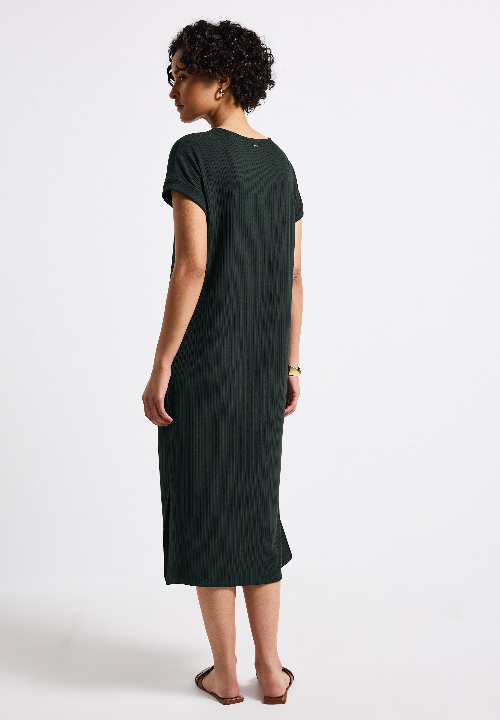 STREET ONE Midikleid, mit Rundhalsausschnitt günstig online kaufen