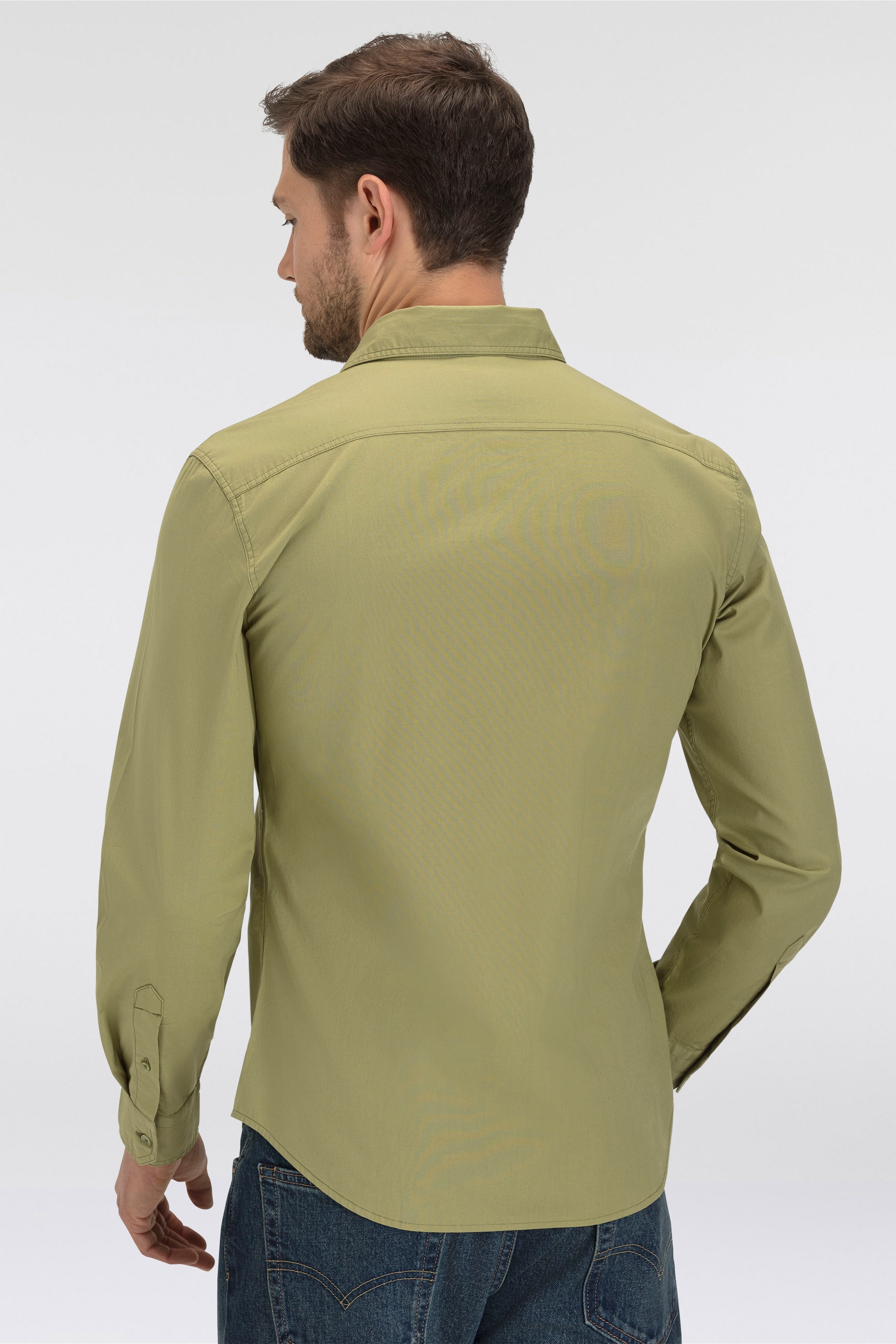 Levi's® Jeanshemd »BATTERY HM SHIRT SLIM«, mit Logobadge