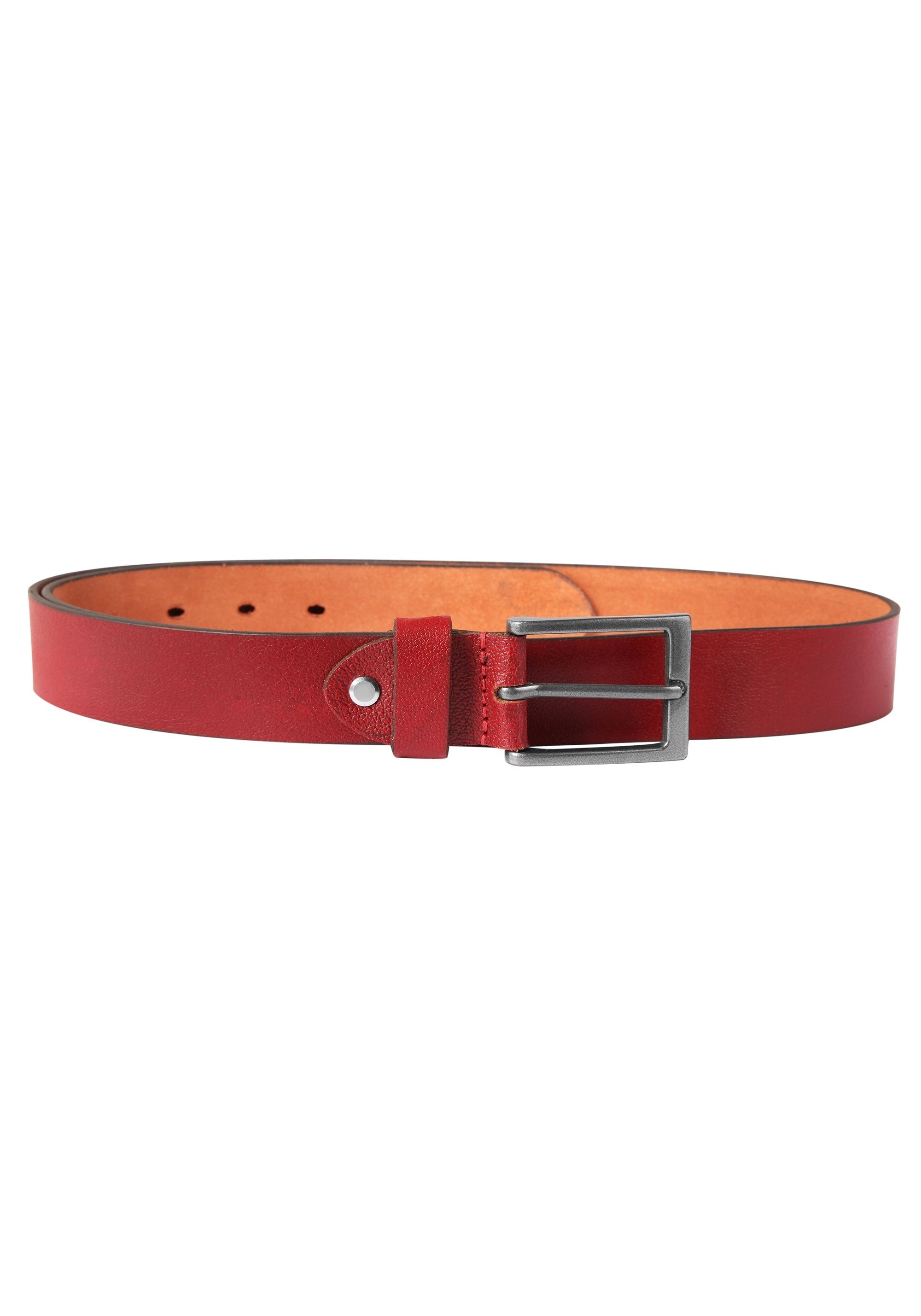 Leonardo Verrelli Ledergürtel »80 cm - 140 cm (Bundweite) in Rot aus 100% Echtleder, kürzbar«