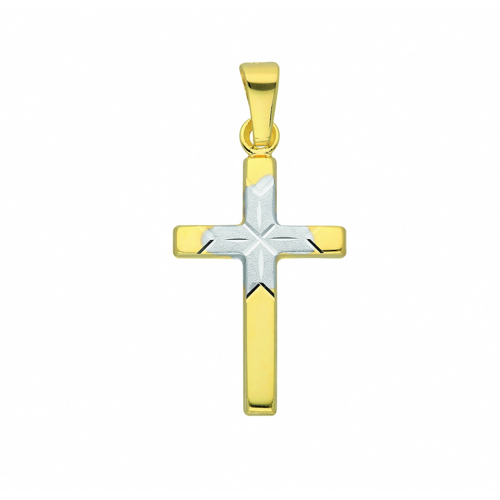 Adelia´s Kette mit Anhänger »333 Gold Kreuz Anhänger - Set mit Halskette«