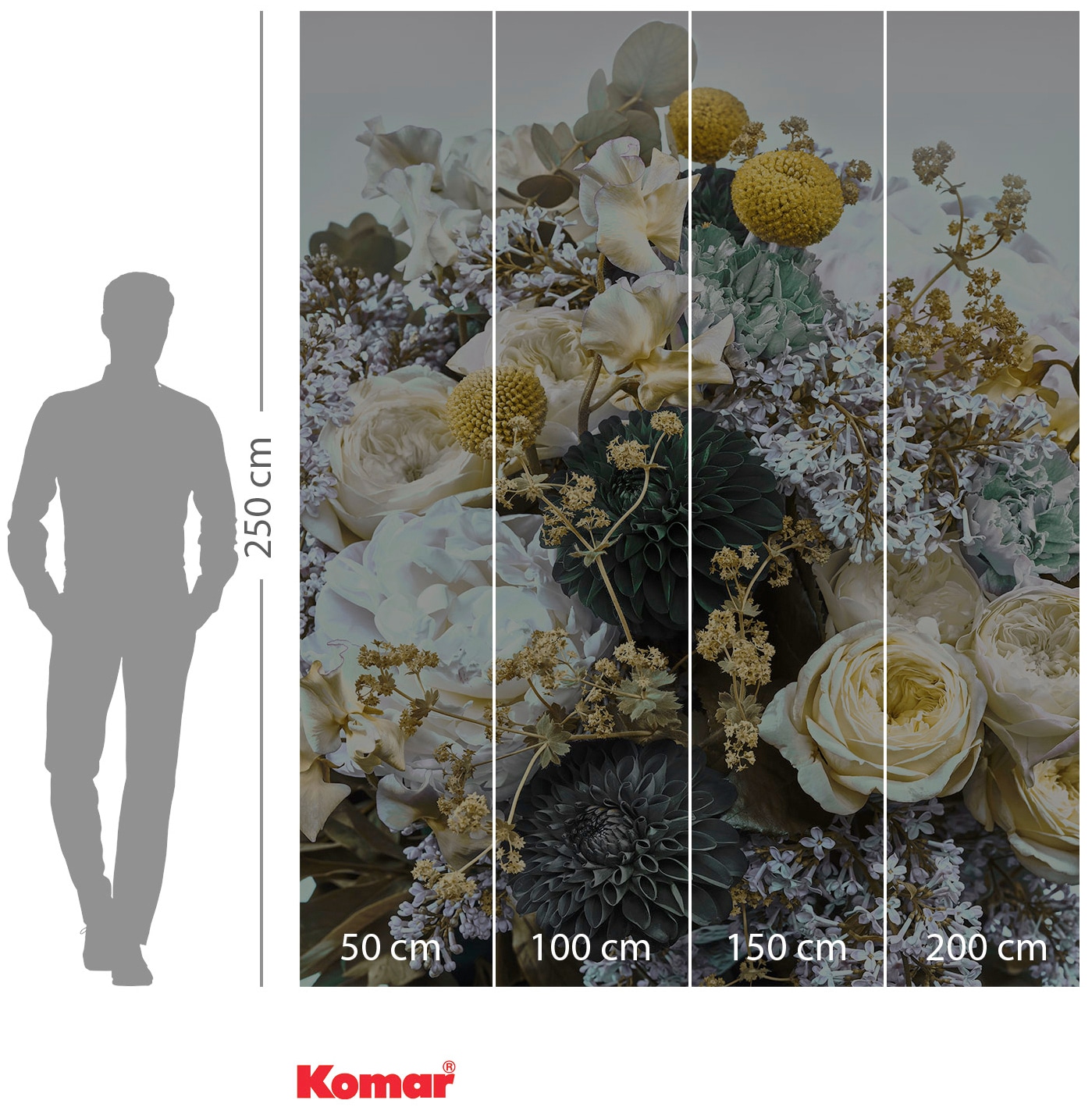 Komar Vliestapete »Gentle Bloom«, Höhe) | x (Breite 200x250 bestellen cm BAUR