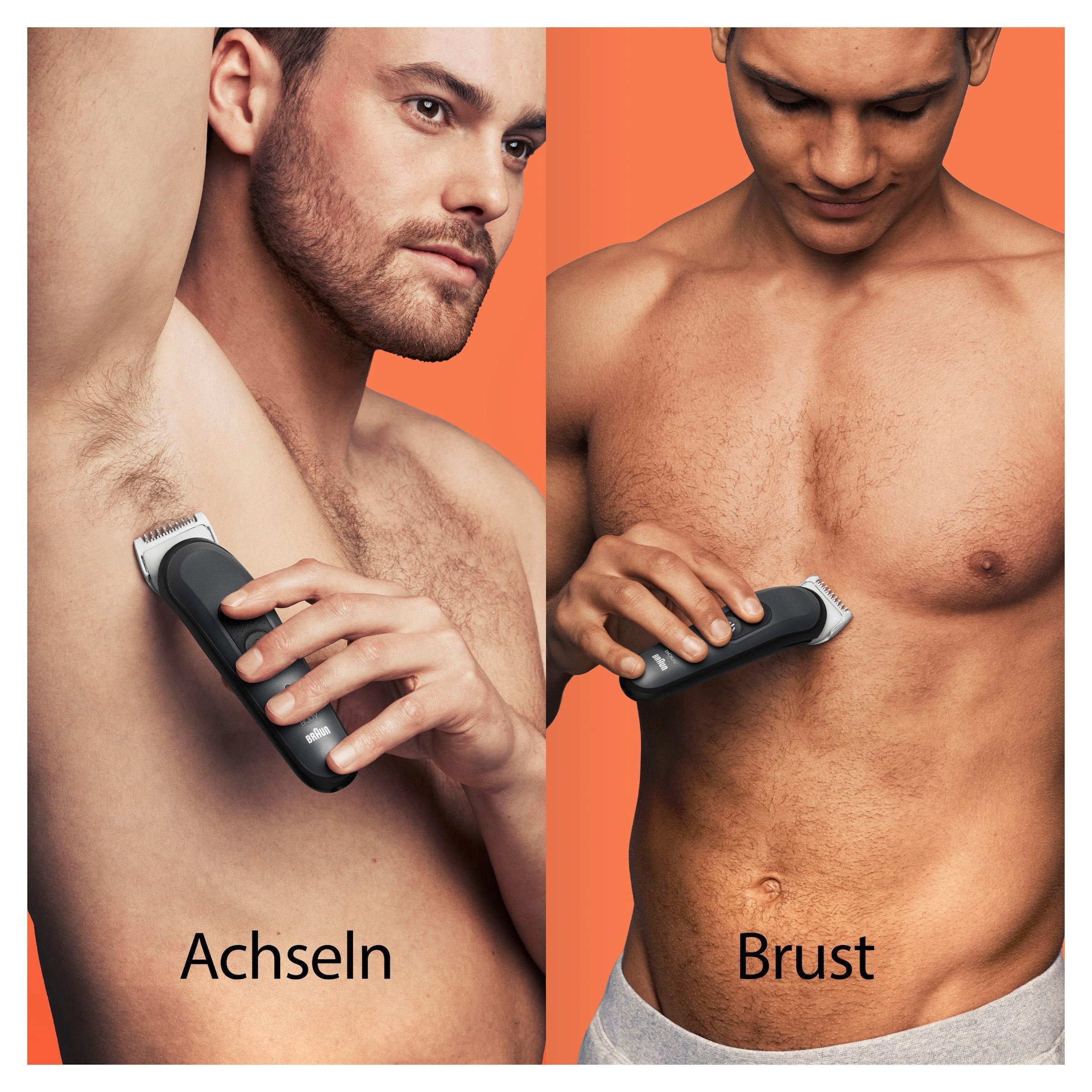 Haarschneider Aufsätze, SkinShield-Technologie, 3 BAUR »Bodygroomer kaufen online | Braun Abwaschbar BG3340«,