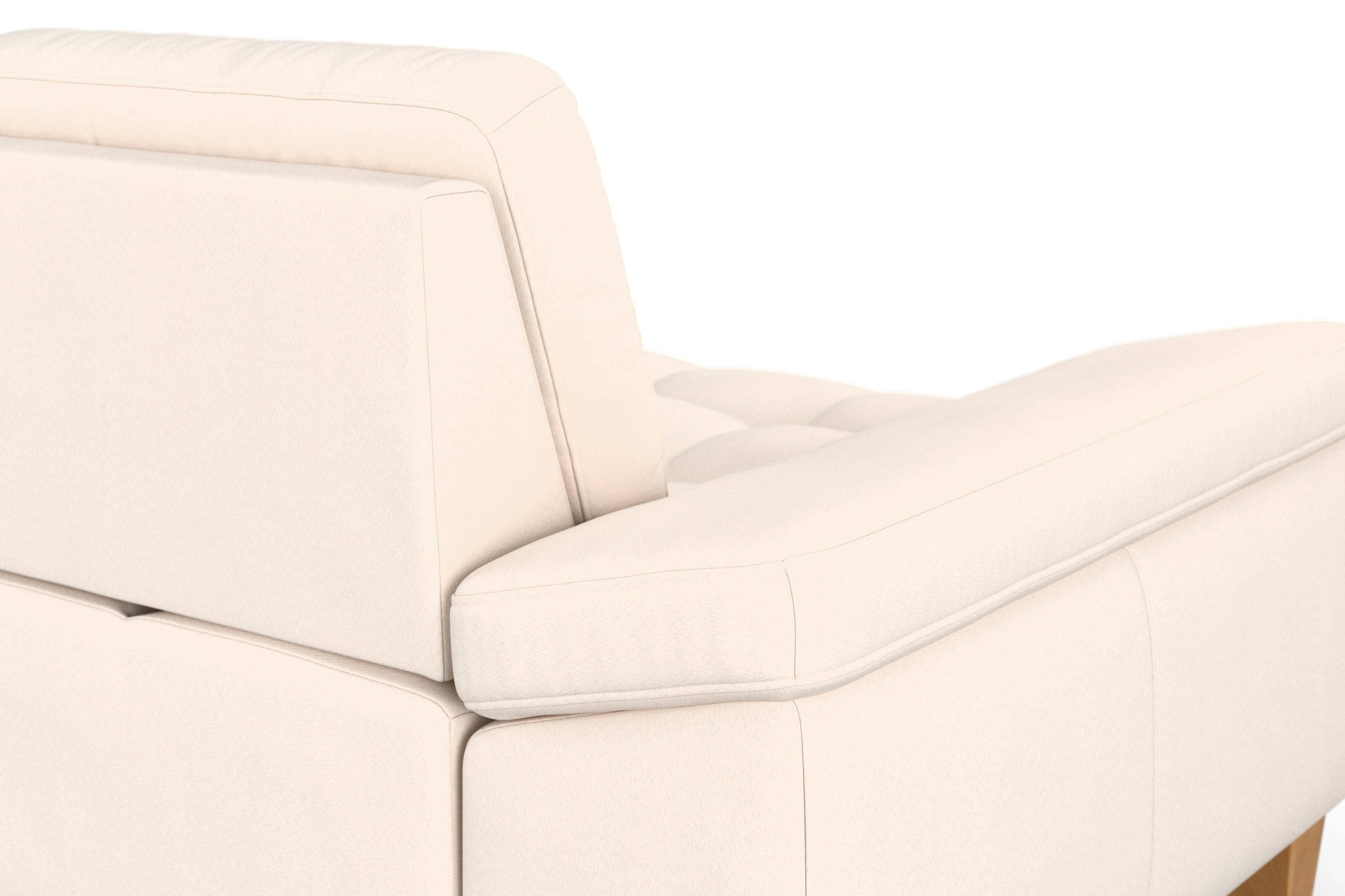sit&more Ecksofa »Westham L-Form« mit Recamiere, mit oder ohne Bettfunktion, Bettkasten, Füße Eiche