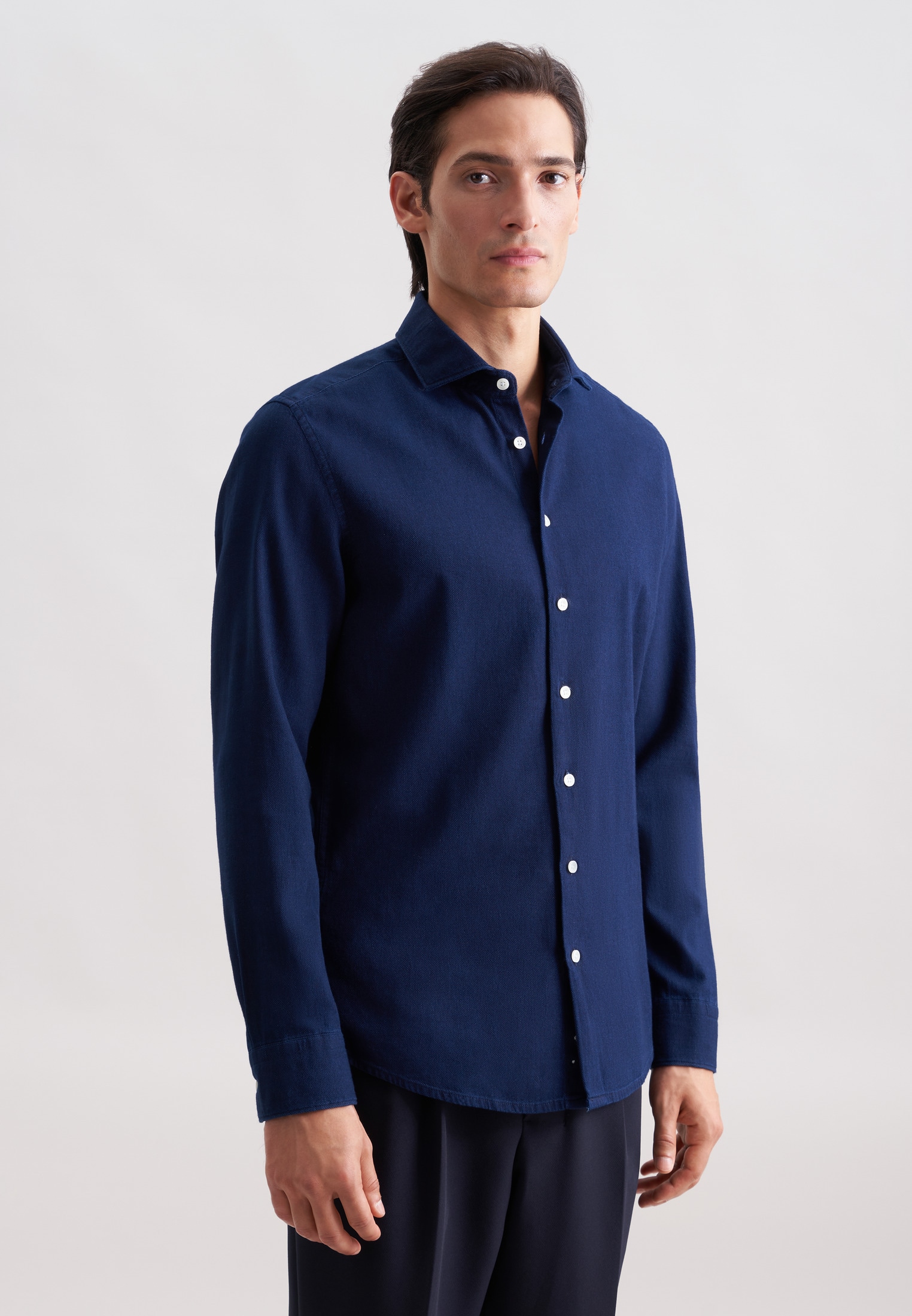 seidensticker Businesshemd Slim 1/1 Kentkragen Struktur günstig online kaufen