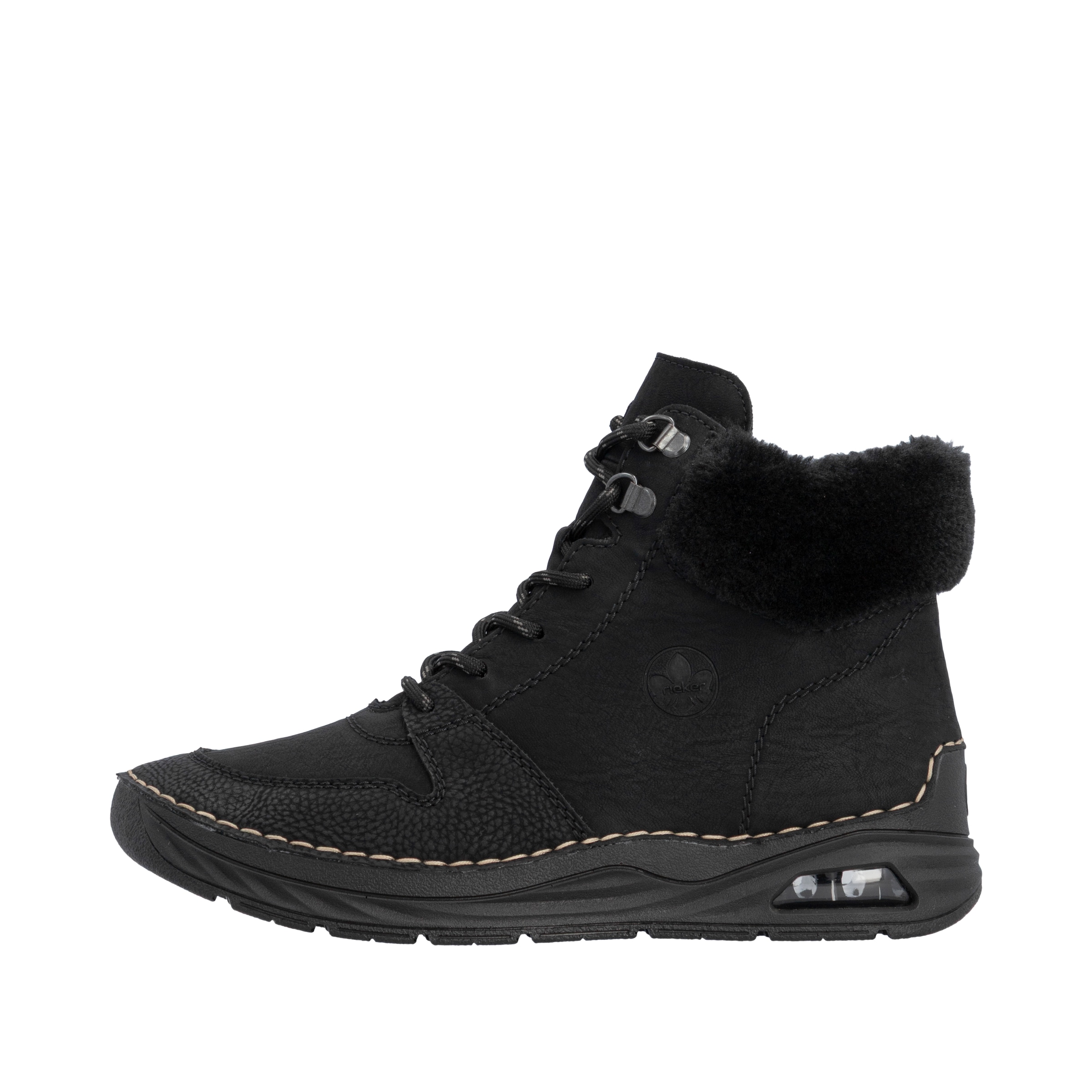 Rieker Schnürboots  High Top-Sneaker, Herbstschuh mit seitlicher Logoprägung