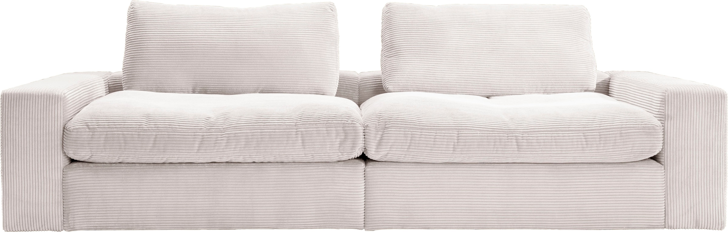 alina Big-Sofa "Sandy", 296 cm breit und 98 cm tief, in modernem Cordstoff