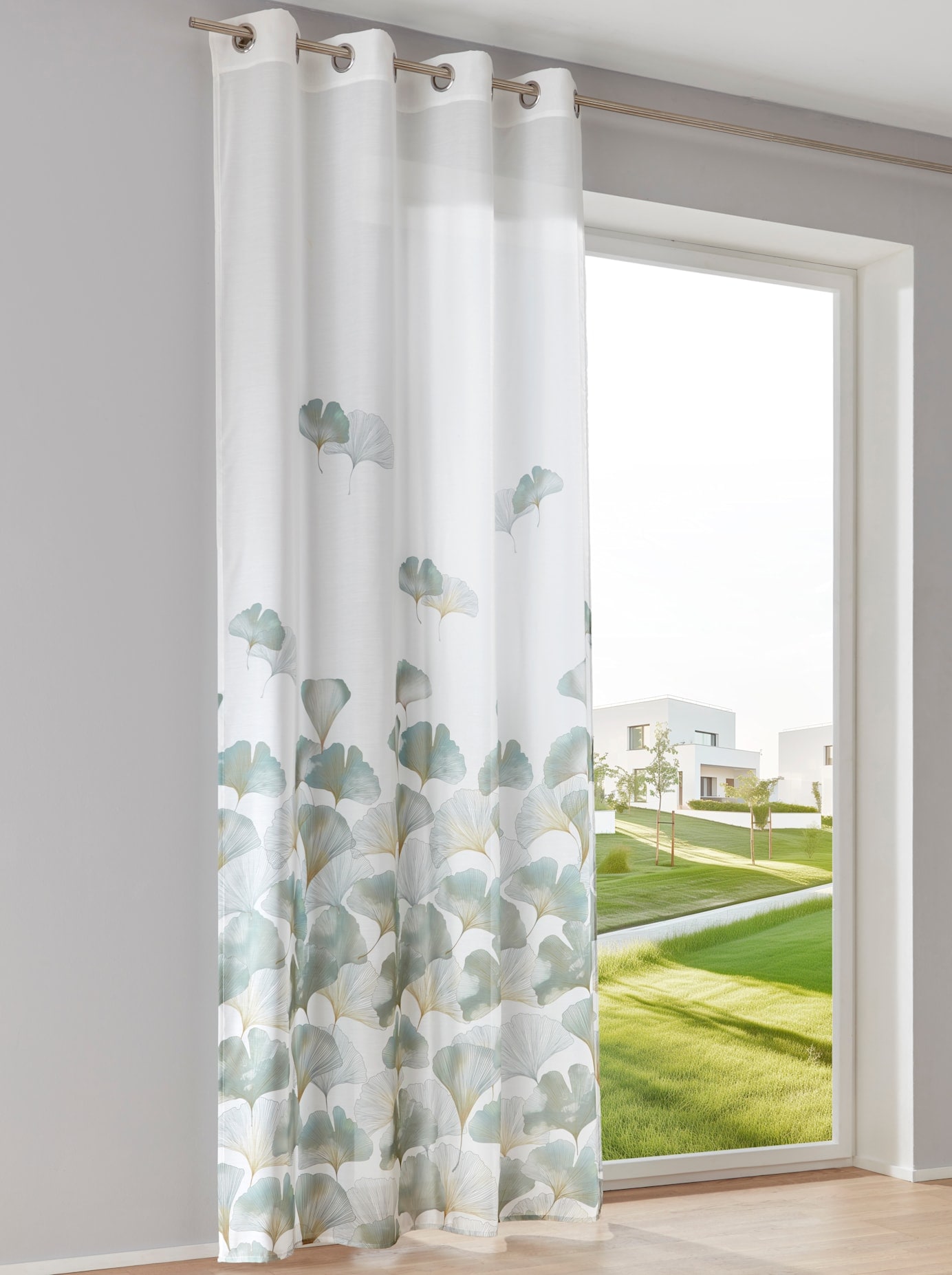 Gardine HEINE HOME, B:135cm H:175cmsalbei, weiß, Polyester, Gardinen