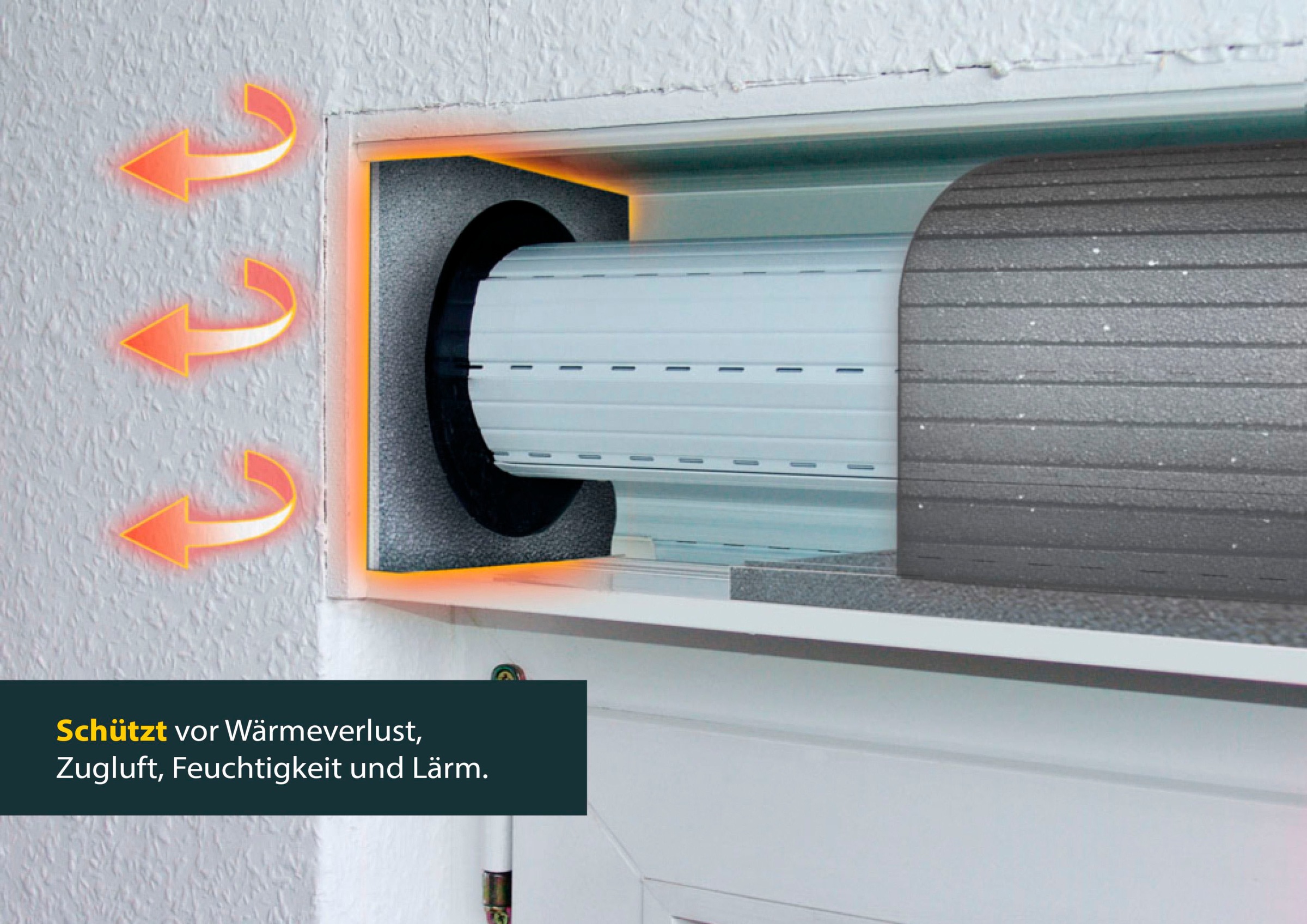 SCHELLENBERG Rollladenkastendämmung »Seitenteile 30 x 36 x 1,5 cm«, Thermoisolierung für Rollläden, Wärmedämmung