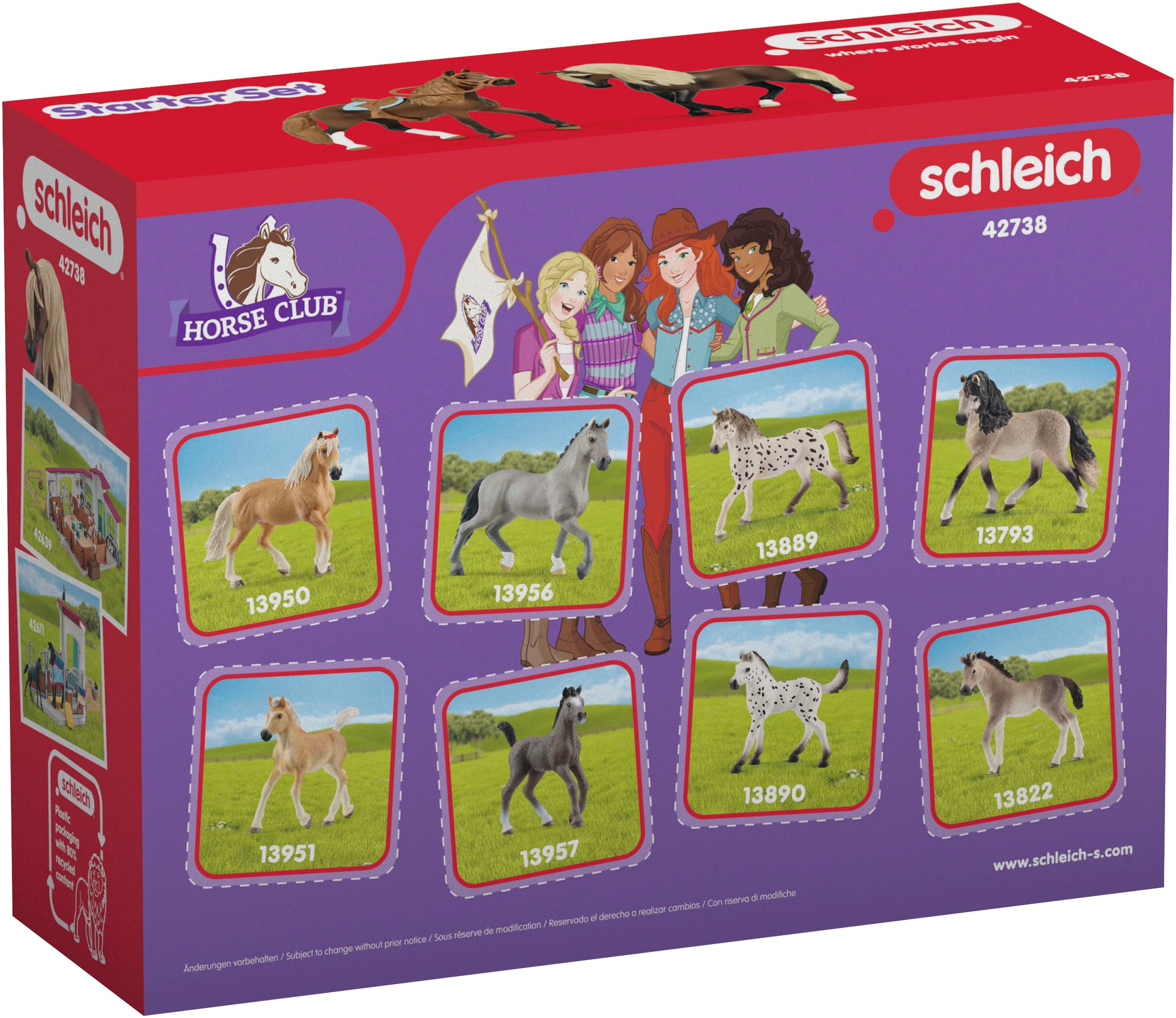 Schleich® Spielwelt »HORSE CLUB, Paso Peruano Starter-Set (42738)«