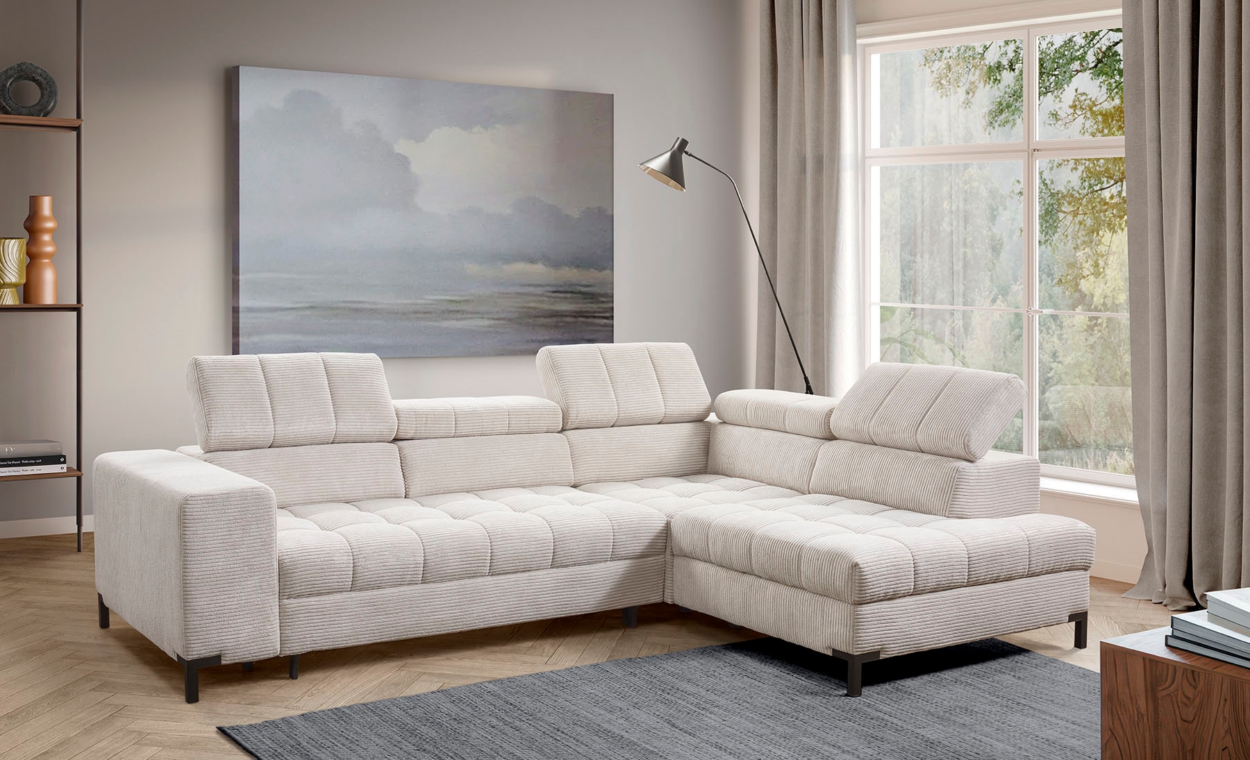 exxpo - sofa fashion Ecksofa "Bocco, hochwertige Verarbeitung, toller Sitzk günstig online kaufen