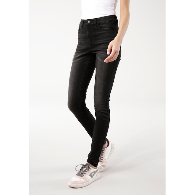 KangaROOS 5-Pocket-Jeans »SUPER SKINNY HIGH RISE«, mit used-Effekt online  bestellen | BAUR