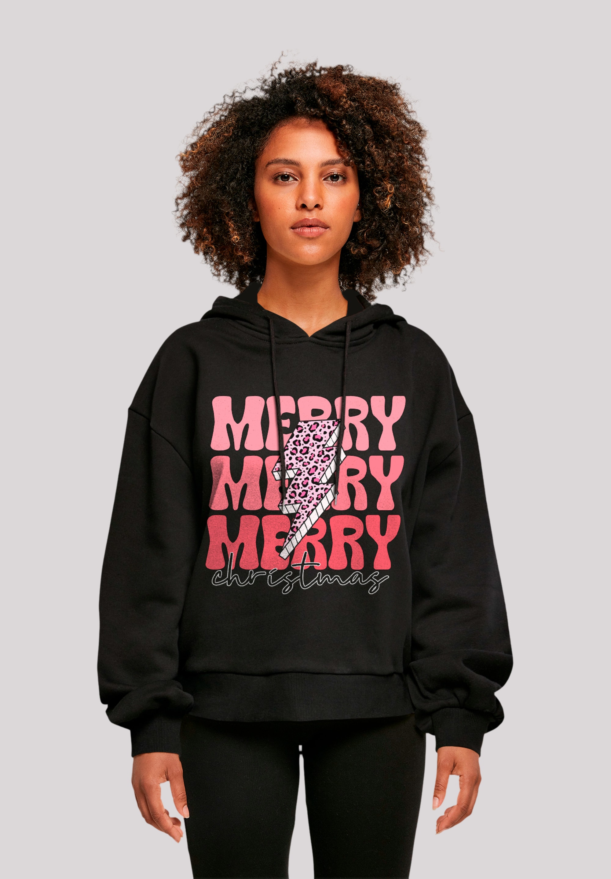 F4NT4STIC Kapuzenpullover "Merry Weihnachten Print Leo Print", Premium Qual günstig online kaufen