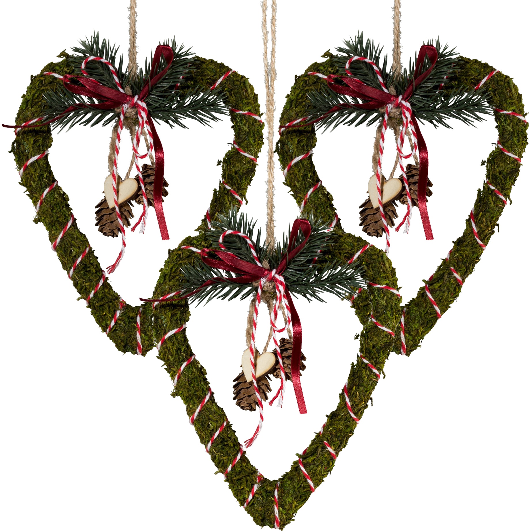 Creativ home Dekohänger "Weihnachtsdeko" in Herzform, aus Deko-Tannenzweige günstig online kaufen