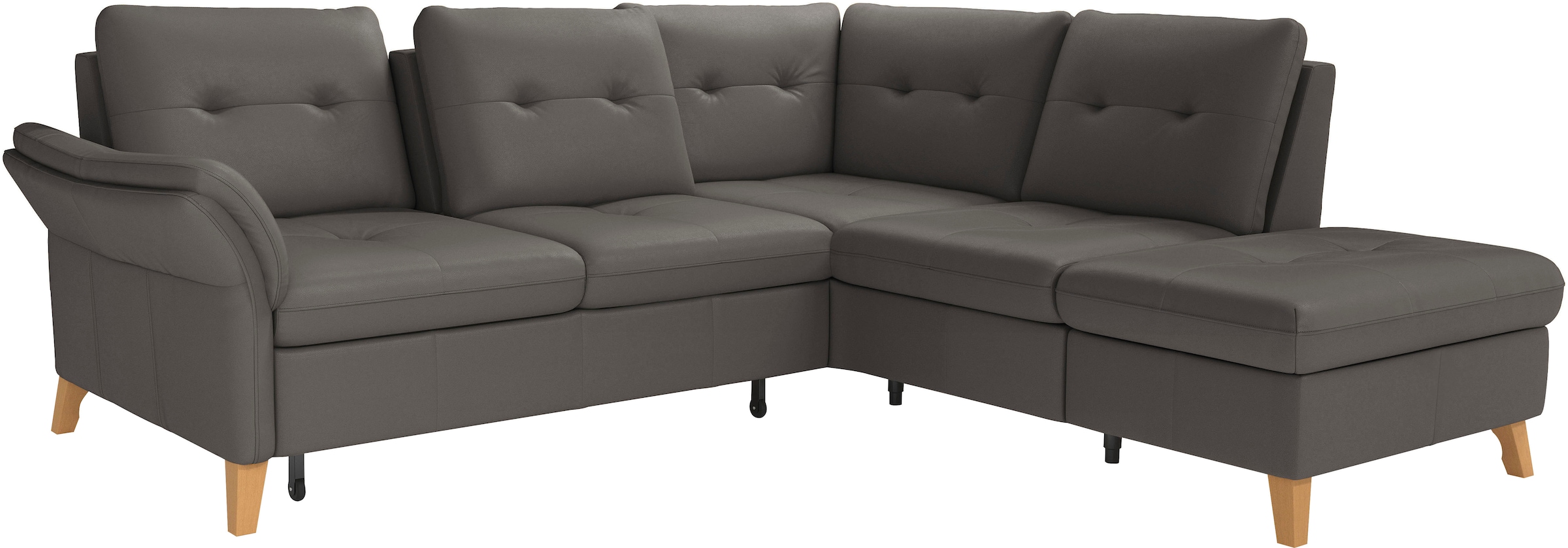 sit&more Ecksofa »Göteborg«, inkl. Sitztiefenverstellung, wahlweise mit Bettfunktion & Bettkasten