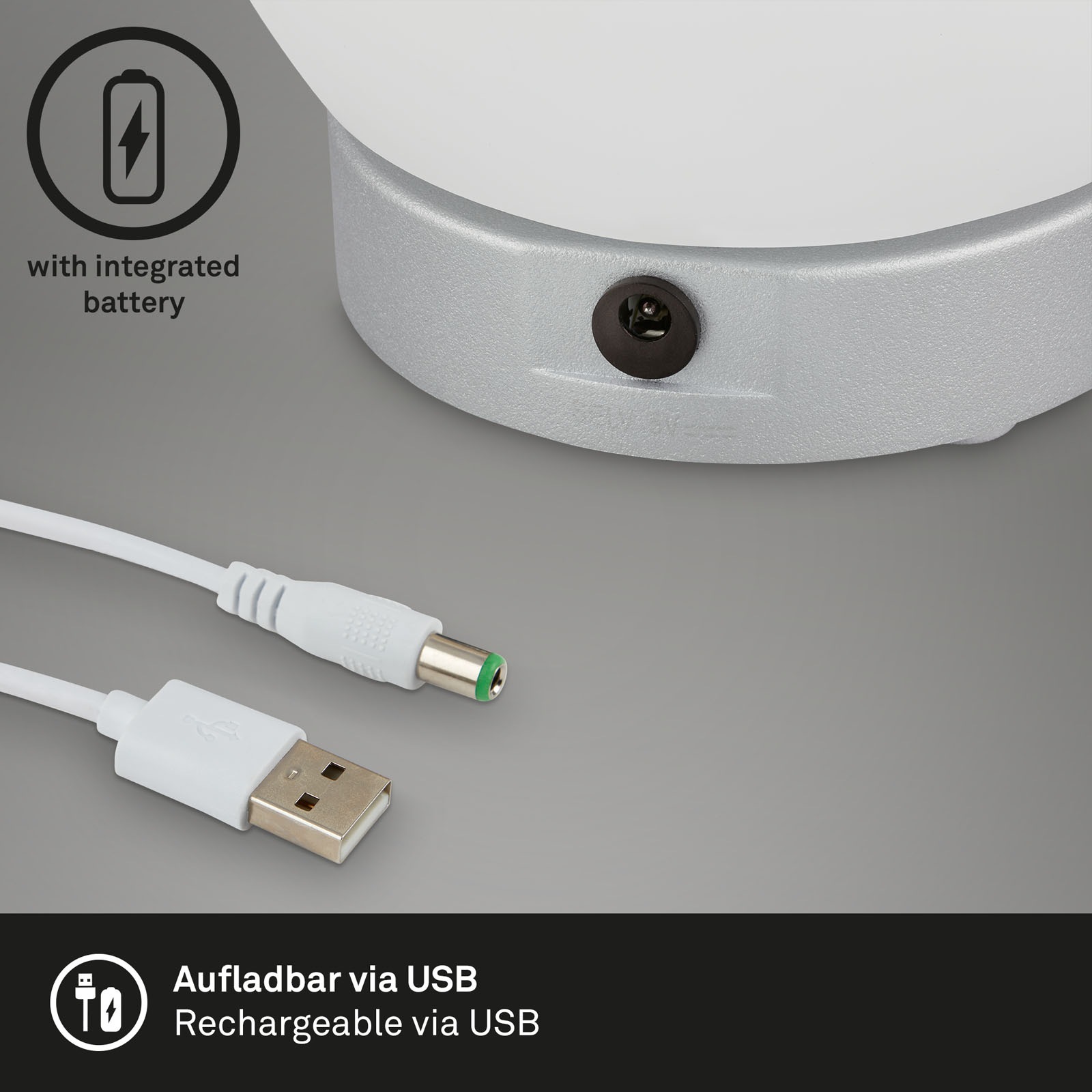 Briloner Leuchten LED Dekolicht »POKA« LED-Modul 1 Stk. Warmweiß 16 x 15 cm, Indoor/Outdoor, Balkon, Wohnzimmer