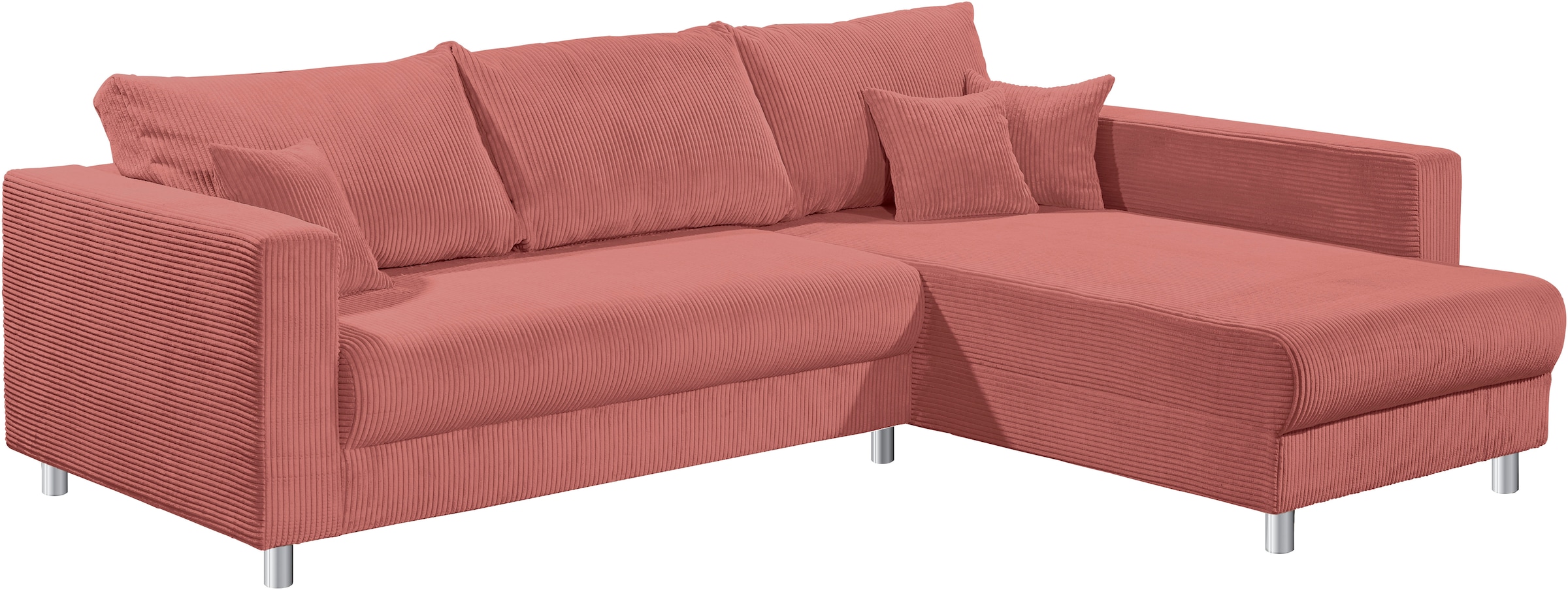 INOSIGN Ecksofa »153«, Inkl. Schlaffunktion und großen Strauraum