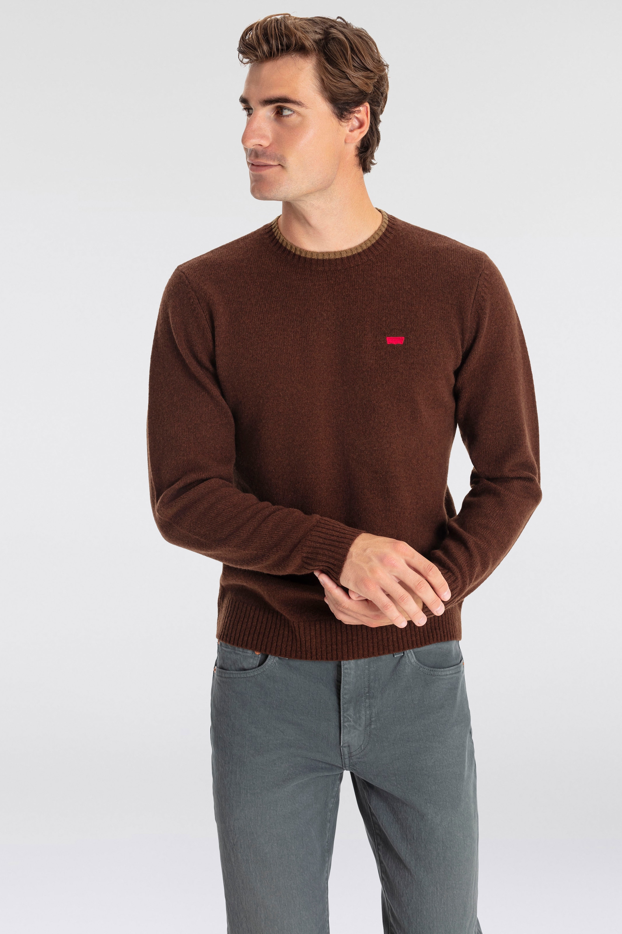 Levi's® Wollpullover »ORIGINAL HM SWEATER«, in klassischer Rundhalsform