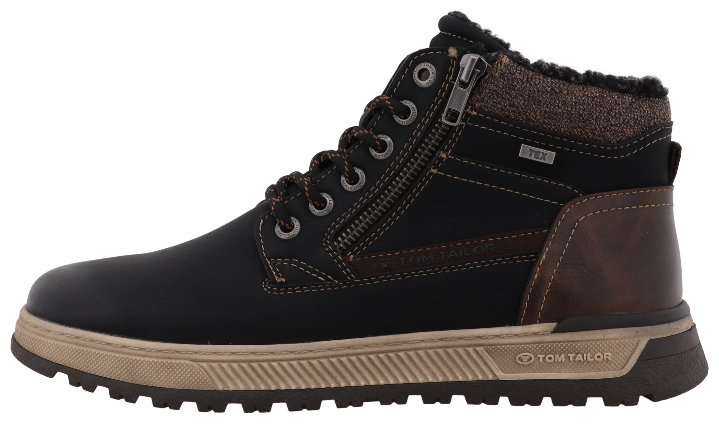 TOM TAILOR Winterboots  Schnürboots, Winterboots mit Reißverschluss