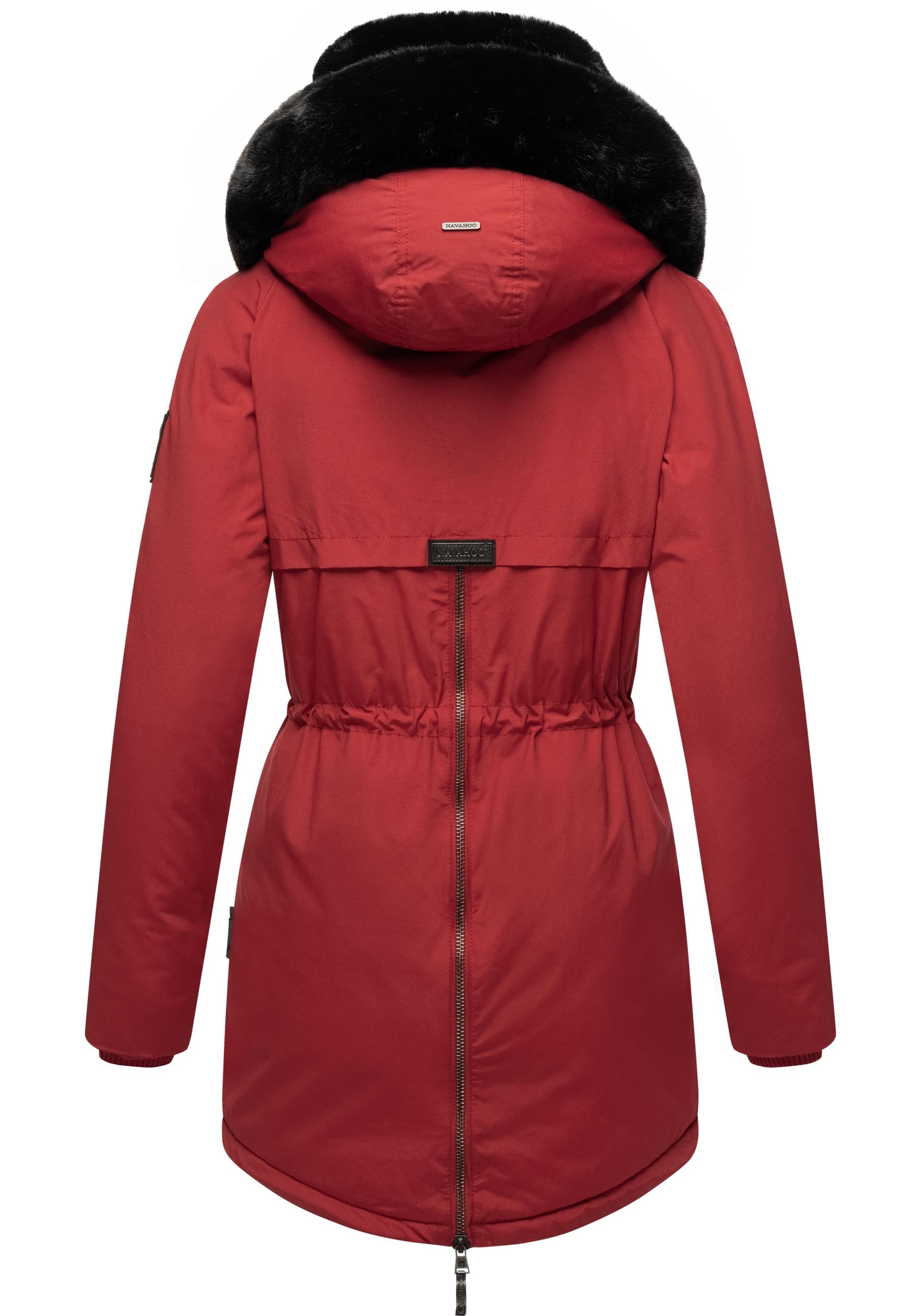 Navahoo Wintermantel »Sweety Deluxe«, modischer Winterparka mit großer doppelter Kapuze
