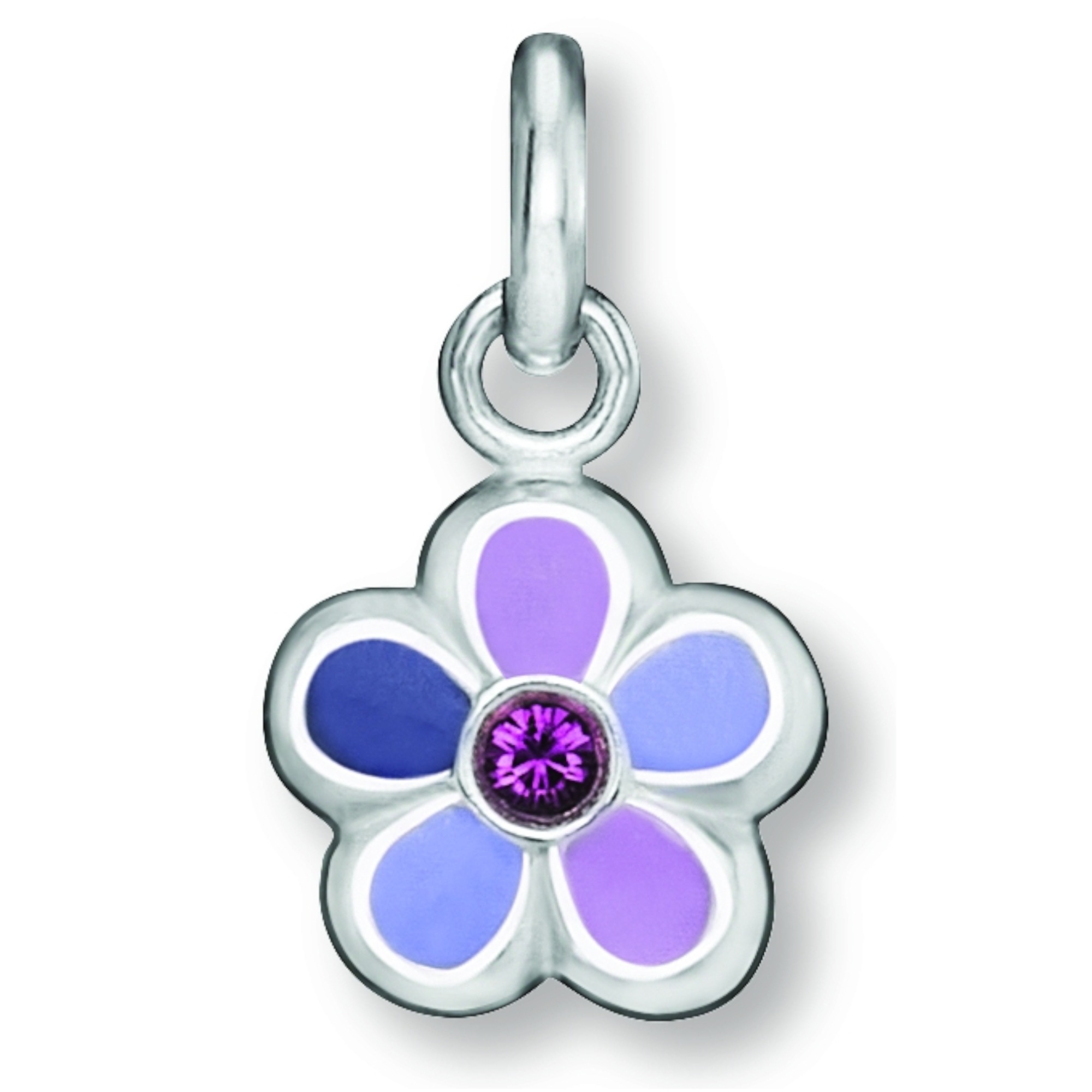 Kettenanhänger ONE ELEMENT "Zirkonia Blume Anhänger aus 925 Silber", silber, Schmuckanhänger, Mädchen, Silber 925 (Sterlingsilber), Kettenanhänger, Fein gefertigt – ein Zeichen mit besonderer Bedeutung