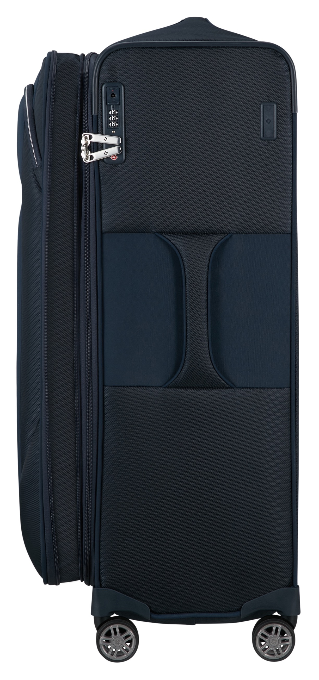 Samsonite Weichgepäck-Trolley »RE-LITE, verschiedene Größen und Farben«, (Set, 2 St., mit 2 Packwürfeln), 4 Rollen, Reisekoffer TSA-Schloss Stickerbogen Volumenerweiterung Laptopfach