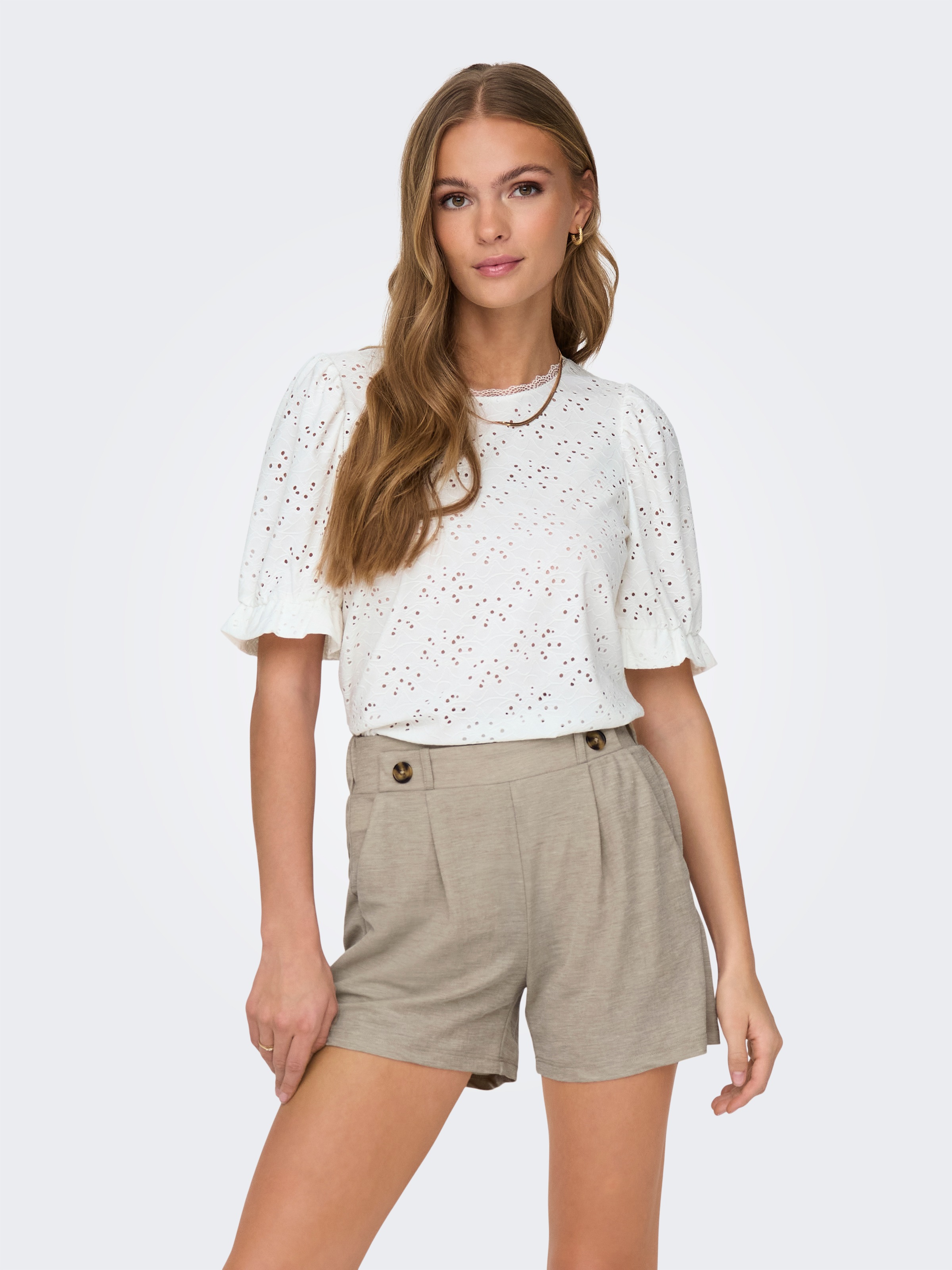 ONLY Kurzarmshirt "ONLNEW SMILLA LIFE S/S PUFF TOP JRS" günstig online kaufen