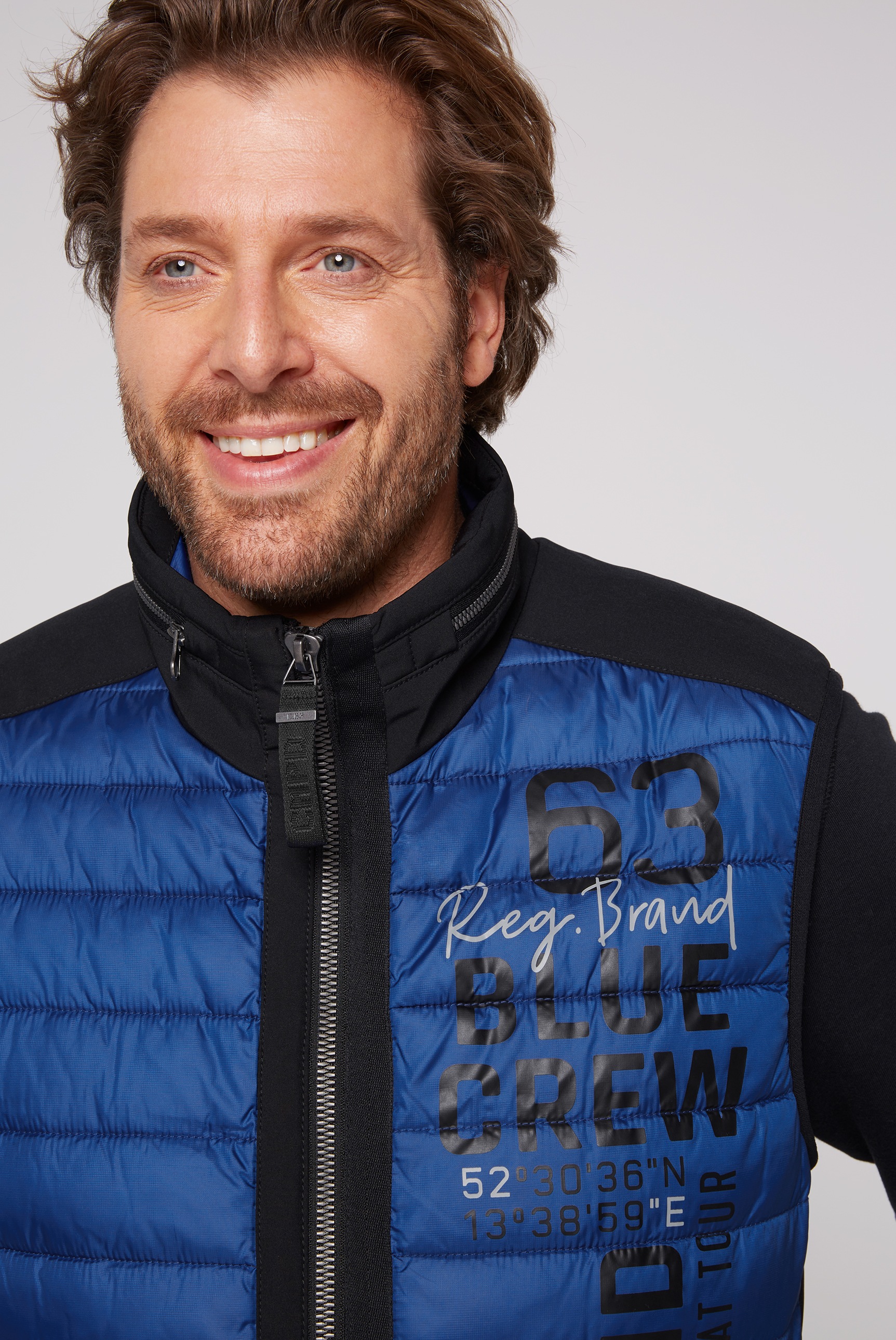 Camp David Men's Quilted Vest Blue 4XL 3